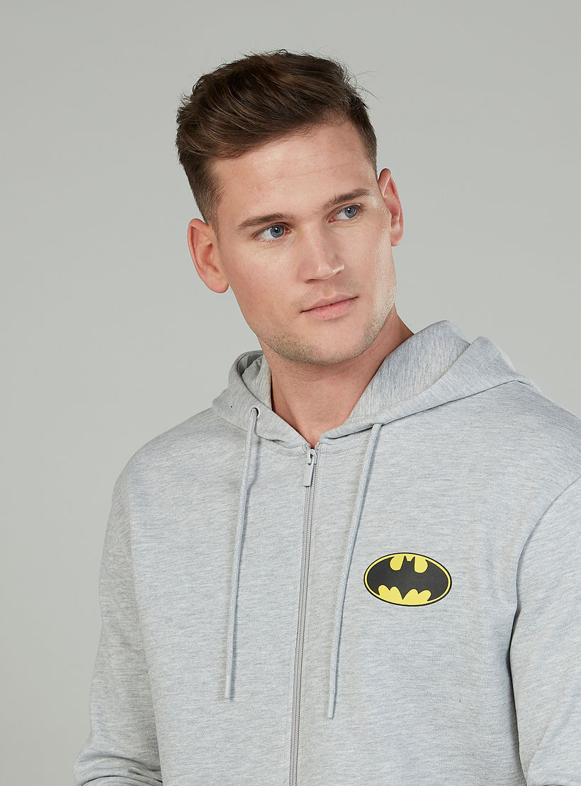 جاكيت بأكمام طويلة وقبعة وطبعات باتمان-men-winterwear-hoodiesandsweatshirts-image-3