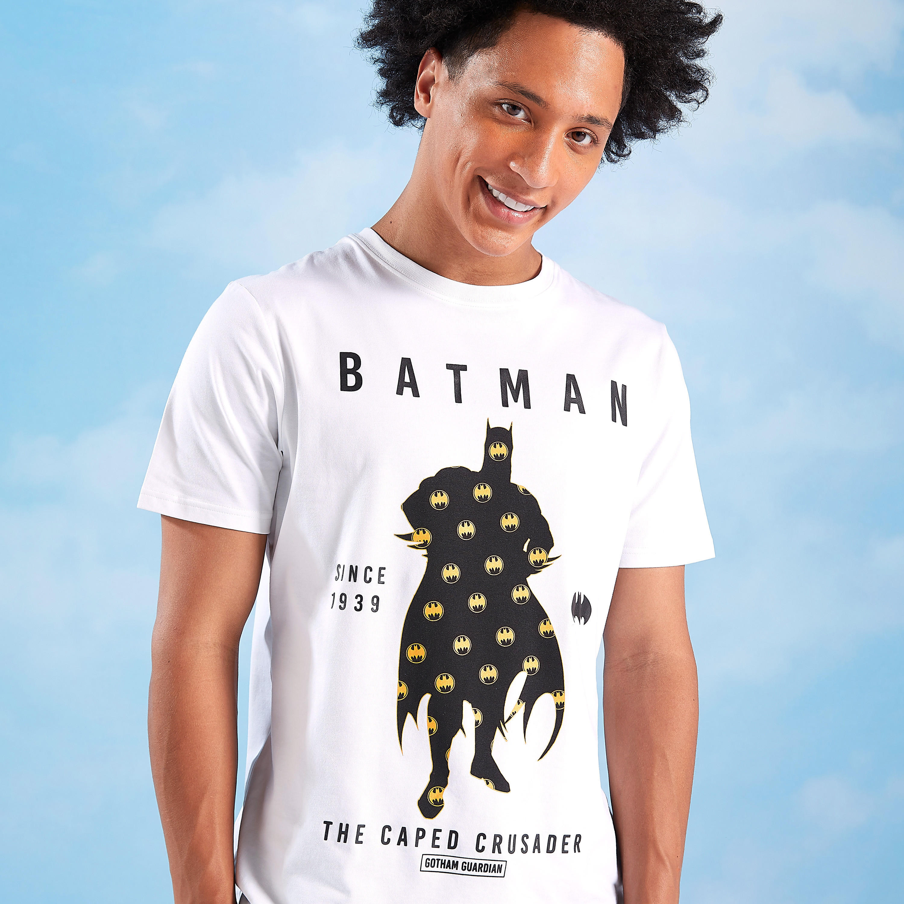 تيشيرت سليم بياقة ضيقة وأكمام قصيرة وطبعات باتمان-men-clothing-tshirtsandpolos-tshirts-image-1