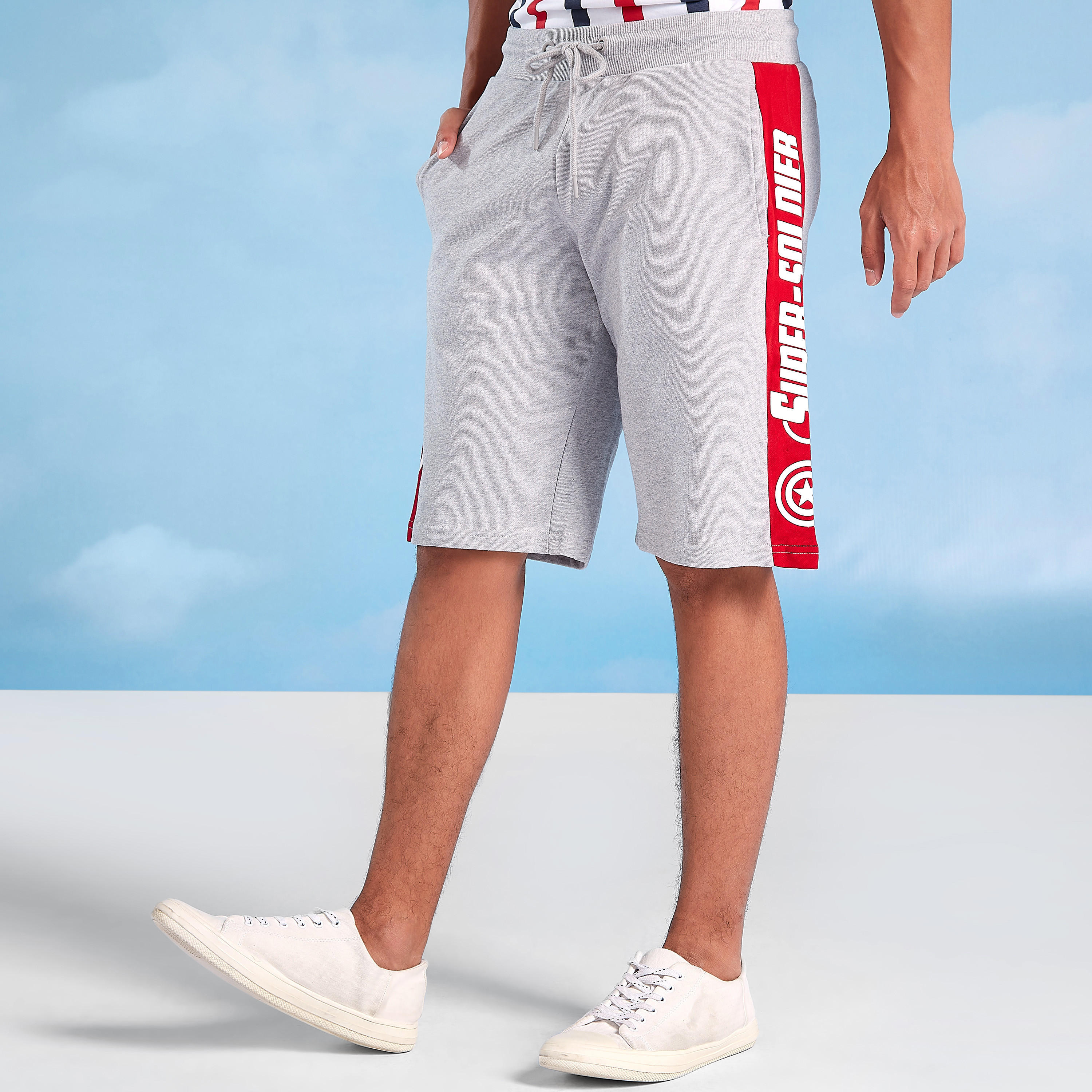 Printed Shorts with Pocket Detail and Drawstring-men-clothing-bottoms-shorts-image-1