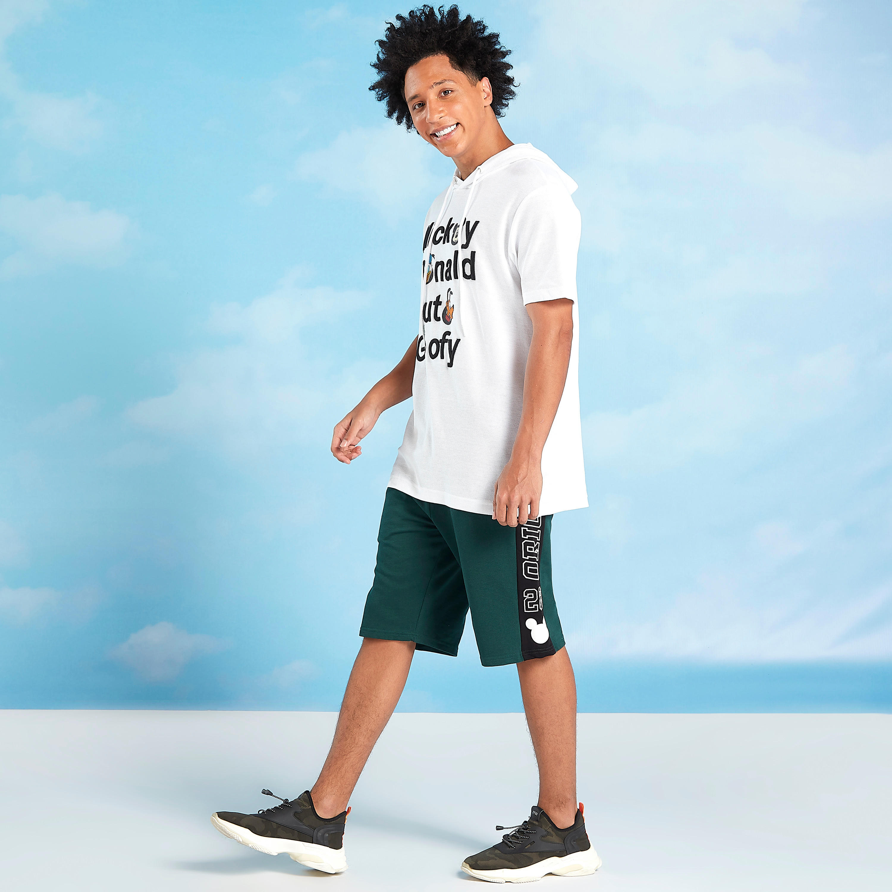 Mickey Mouse Print Shorts with Pocket Detail and Drawstring-men-clothing-bottoms-shorts-image-2
