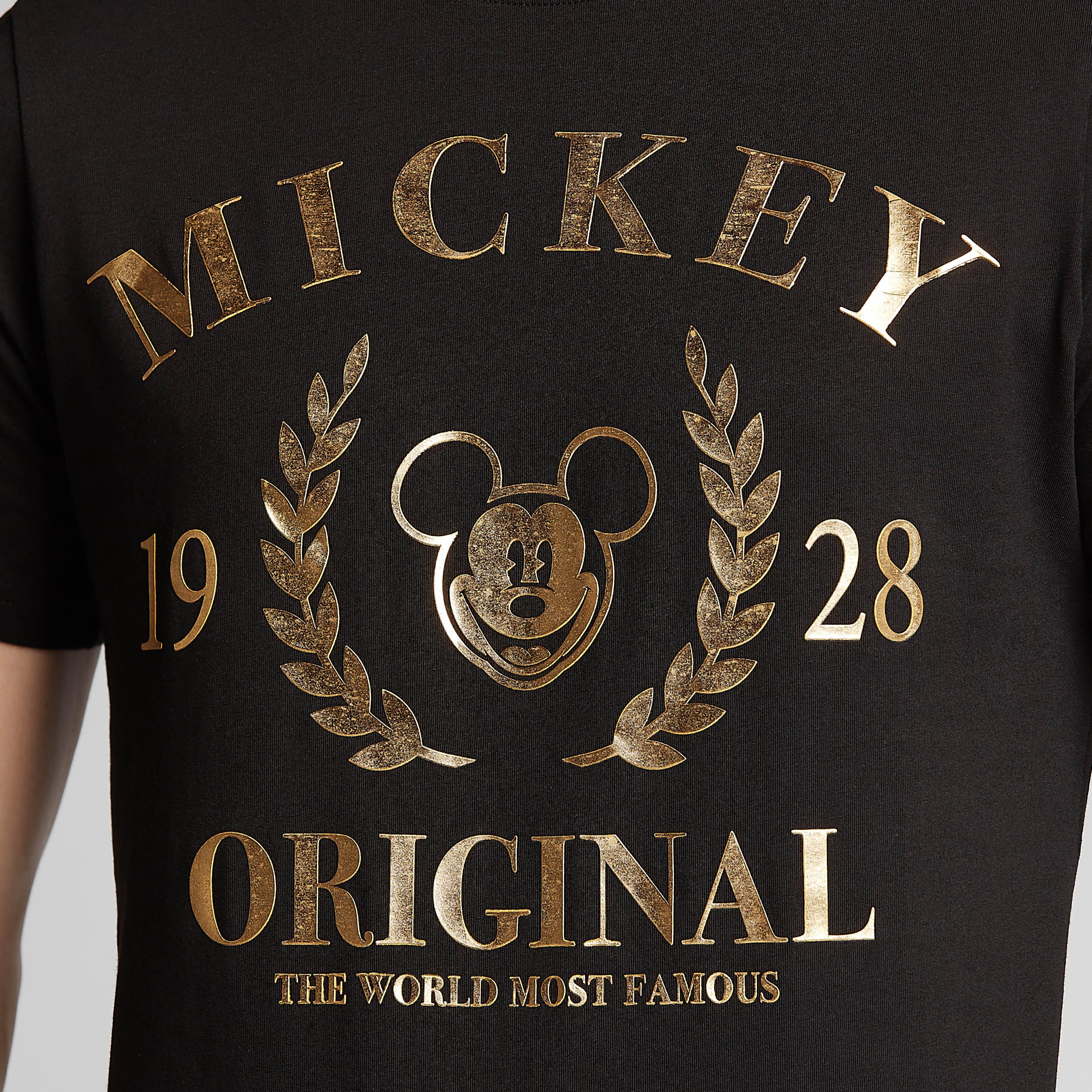 Slim Fit Mickey Mouse Print T-shirt with Crew Neck and Short Sleeves-men-clothing-tshirtsandpolos-tshirts-image-3