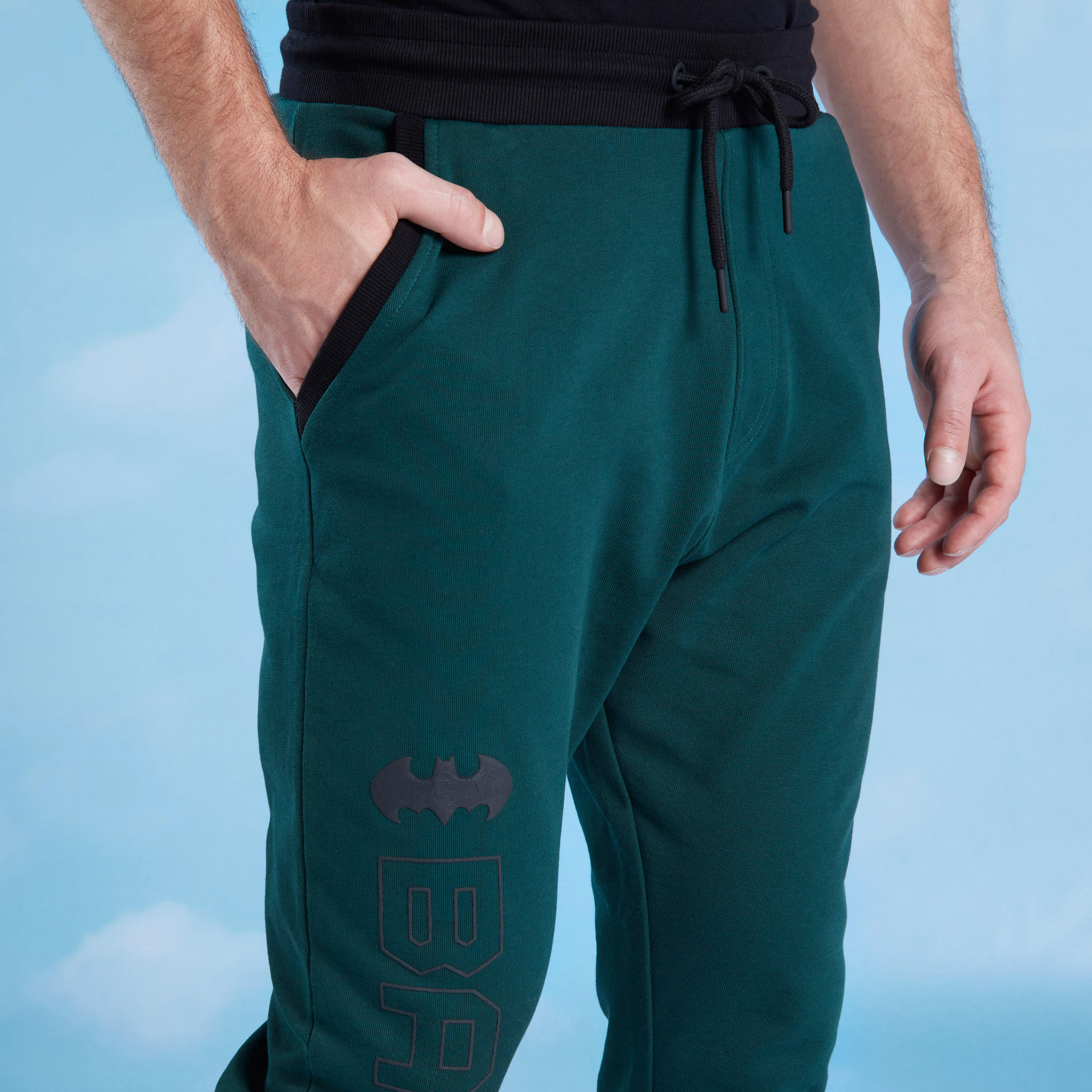 Batman Print Jog Pants with Pocket Detail and Drawstring-men-clothing-bottoms-joggers-image-3