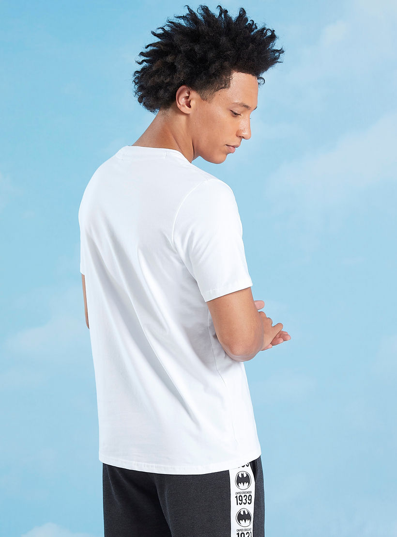 تيشيرت سليم بياقة ضيّقة وأكمام قصيرة وطبعات باتمان-men-clothing-tshirtsandpolos-tshirts-image-5