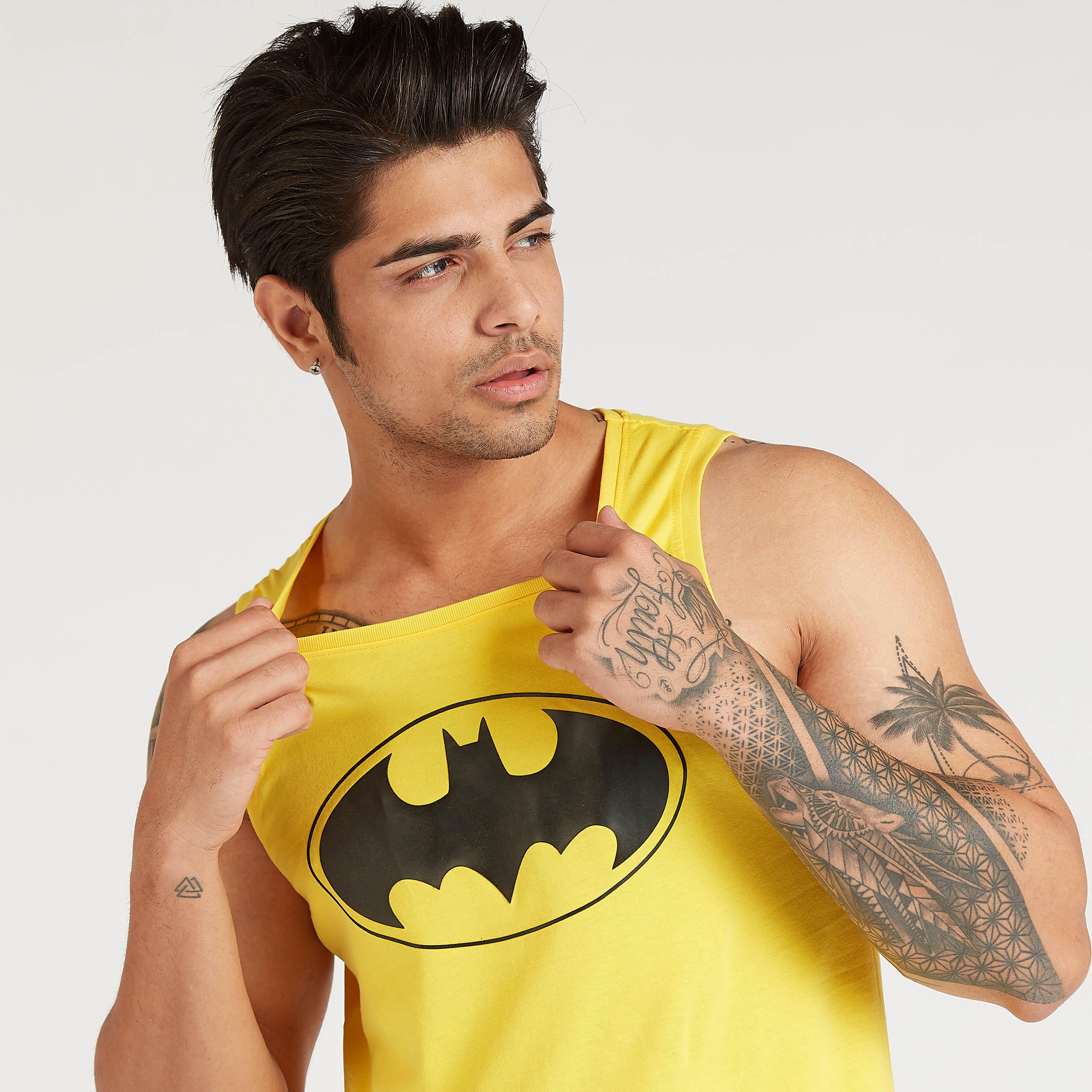 فيست سليم دون أكمام بياقة مستدير وطبعات باتمان-men-clothing-tshirtsandpolos-vests-image-3