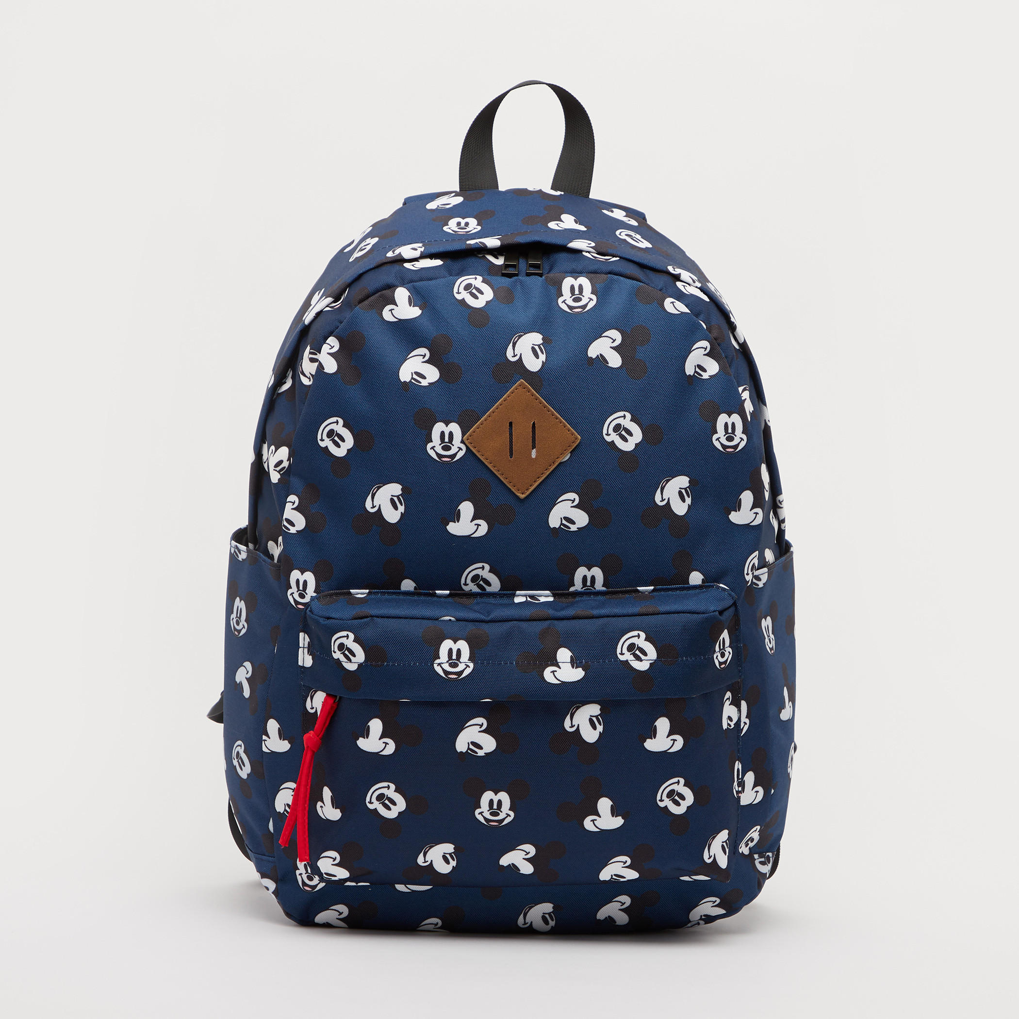 Mickey Mouse Print Backpack with Adjustable Shoulder Straps-men-bags-image-1
