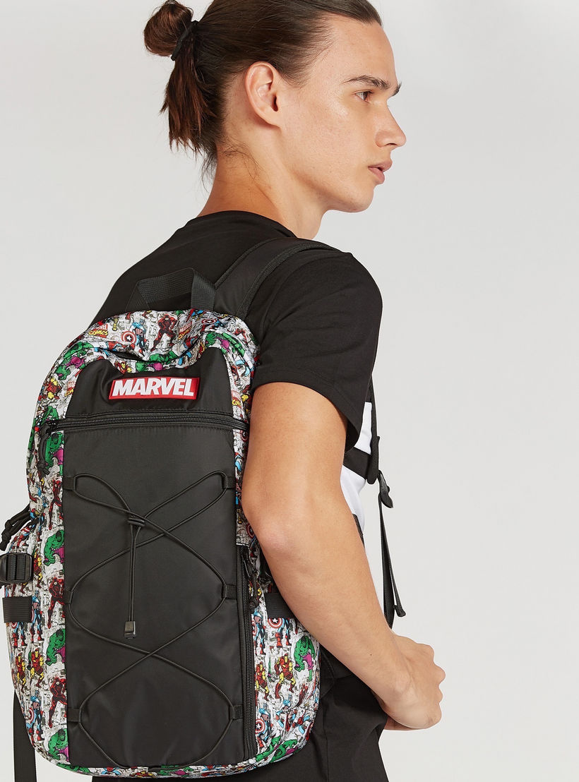 شنطة ظهر بحمّالات كتف قابلة للتعديل وطبعات مارفل-men-bags-image-4