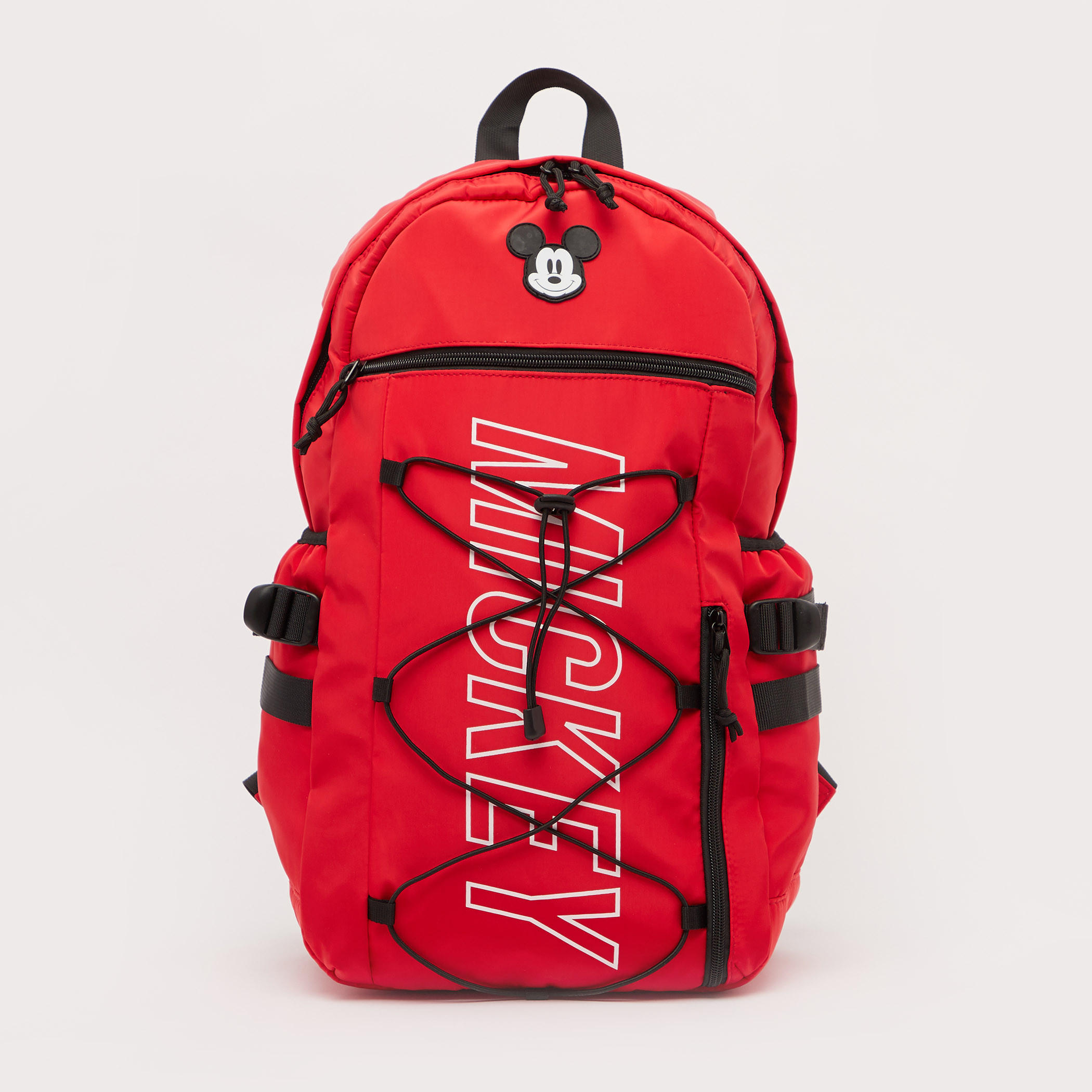 Mickey Mouse Print Backpack with Adjustable Shoulder Straps-men-bags-image-1