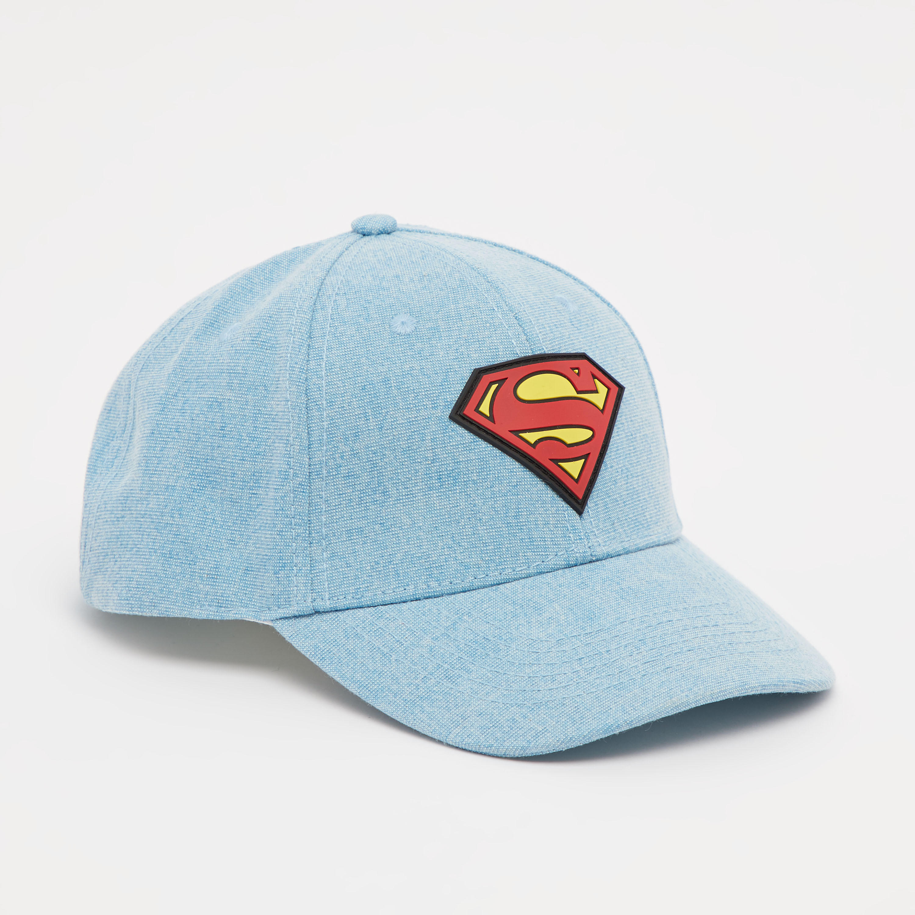 Superman Applique Detail Cap with Adjustable Slide Closure-men-caps-image-1