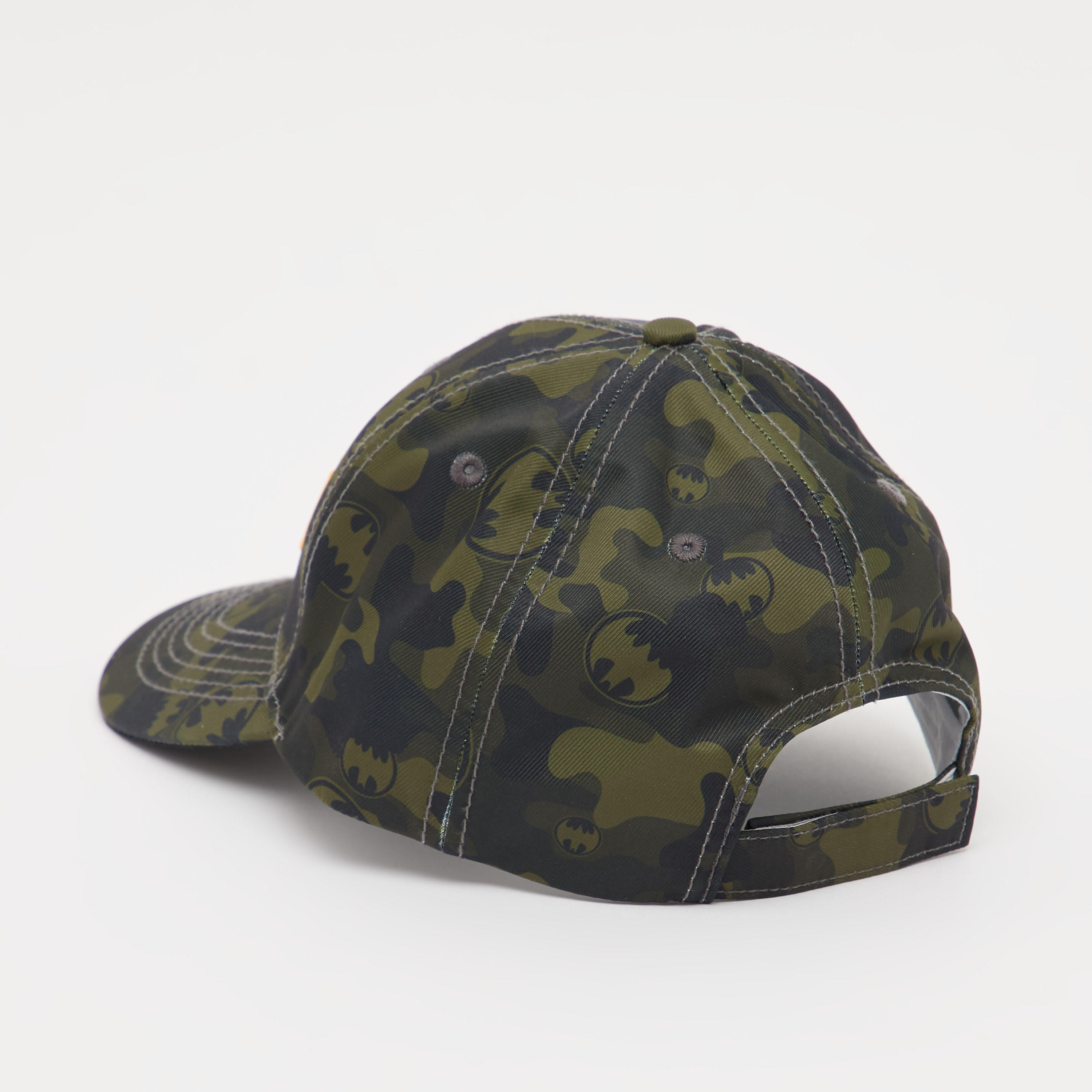 Batman Print Cap with Hook and Loop Closure-men-caps-image-4