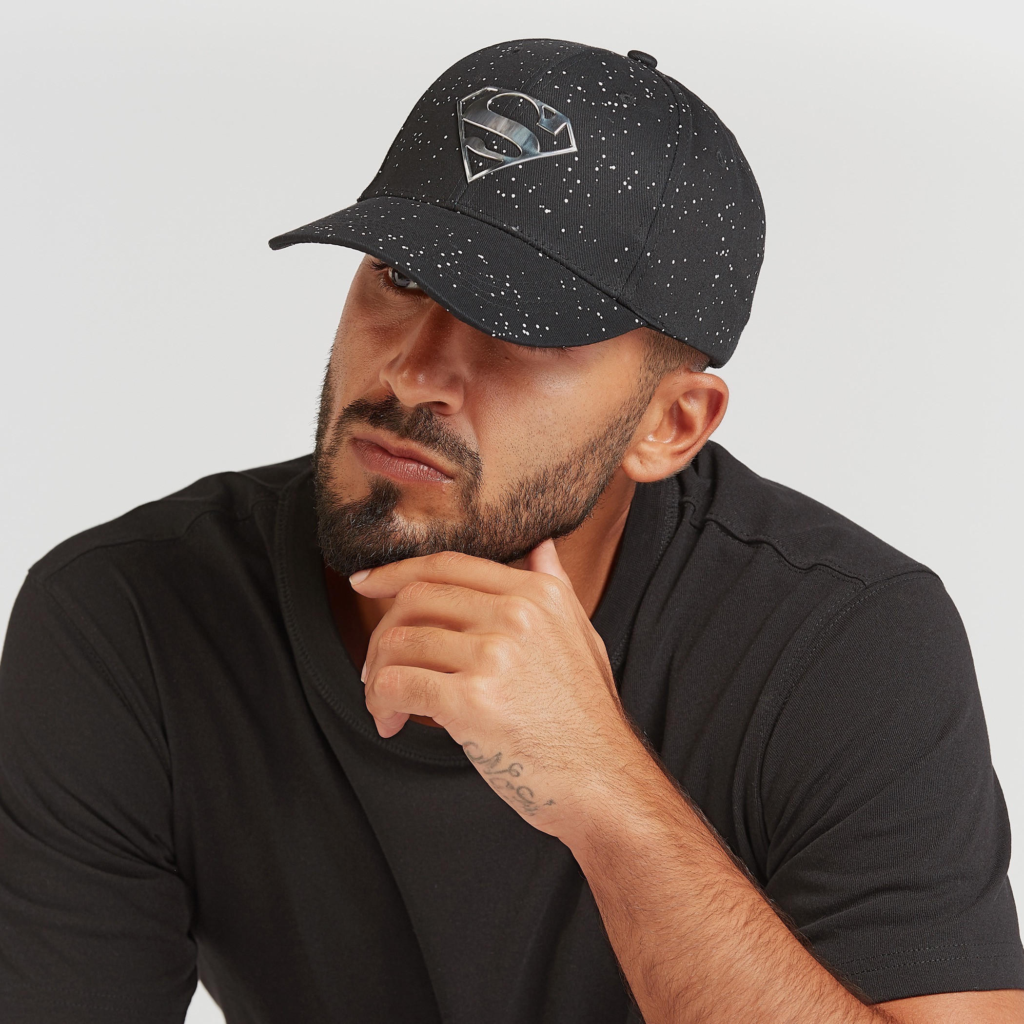 قبّعة كاب بطبعات سوبرمان وإغلاق جانبي قابل للتّعديل-men-caps-image-2