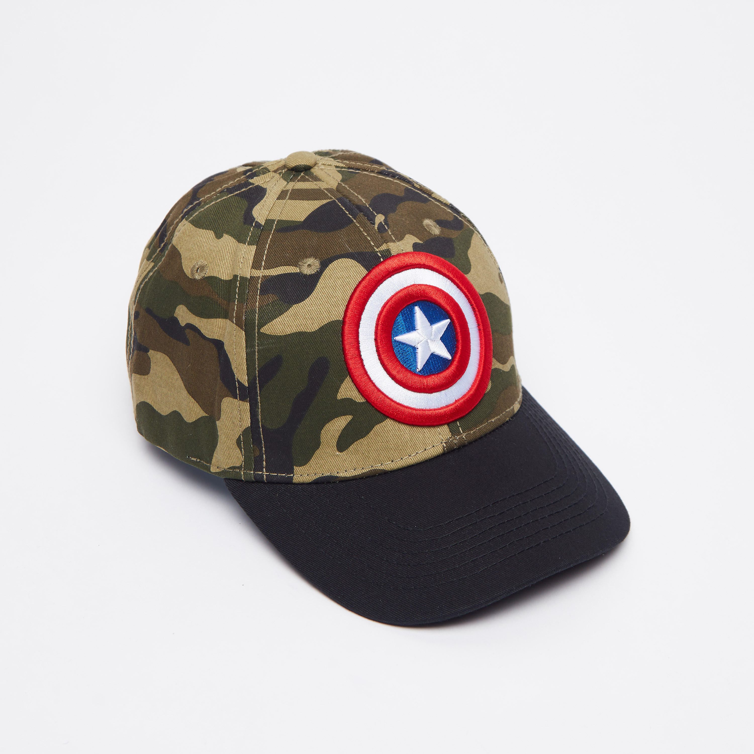قبعة كاب بتطريز كابتن أميريكا وإبزيم إغلاق-men-caps-image-3