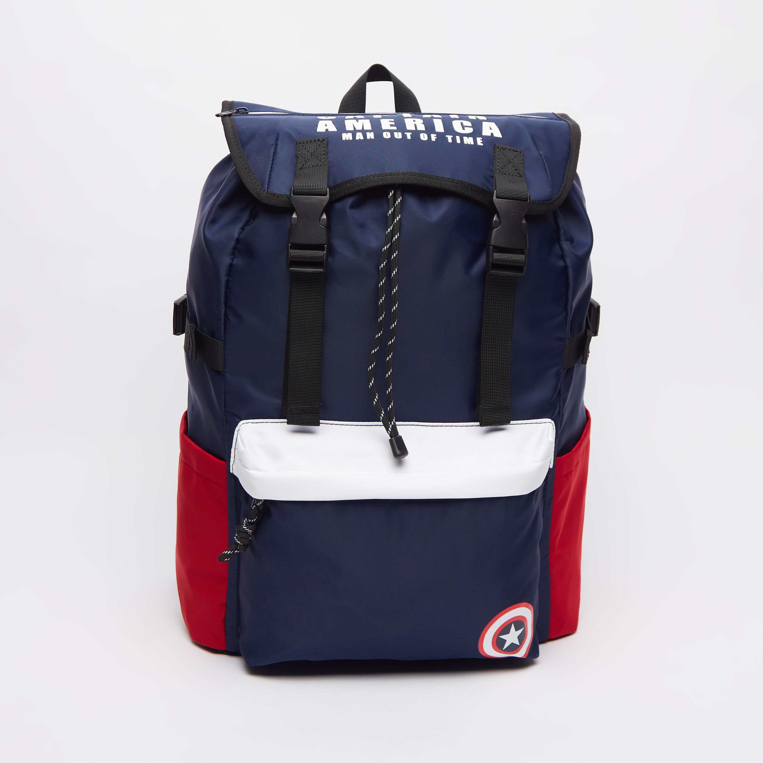 Captain America Print Backpack with Adjustable Shoulder Straps-men-bags-image-1