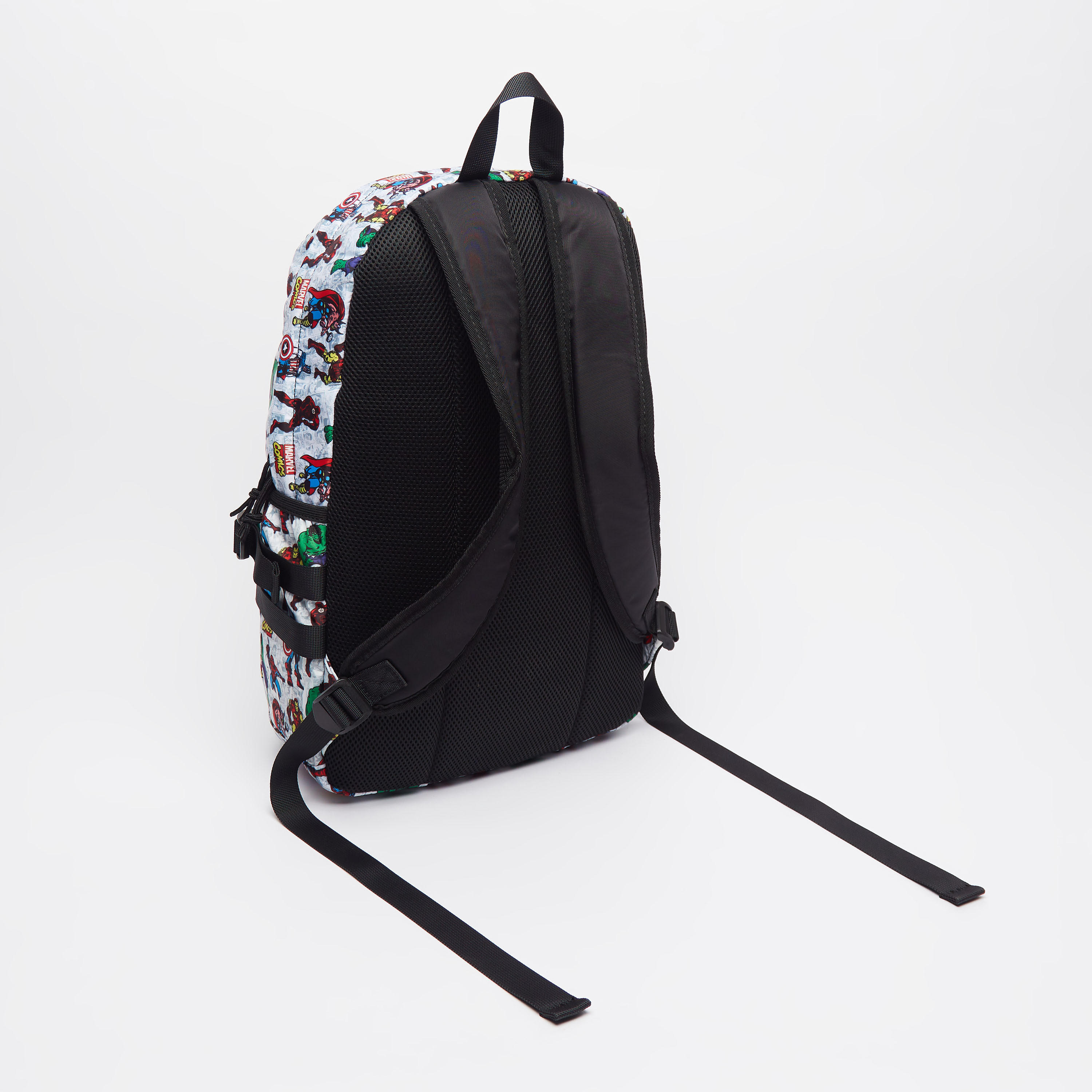 Marvel Print Backpack with Adjustable Shoulder Straps-men-bags-image-4