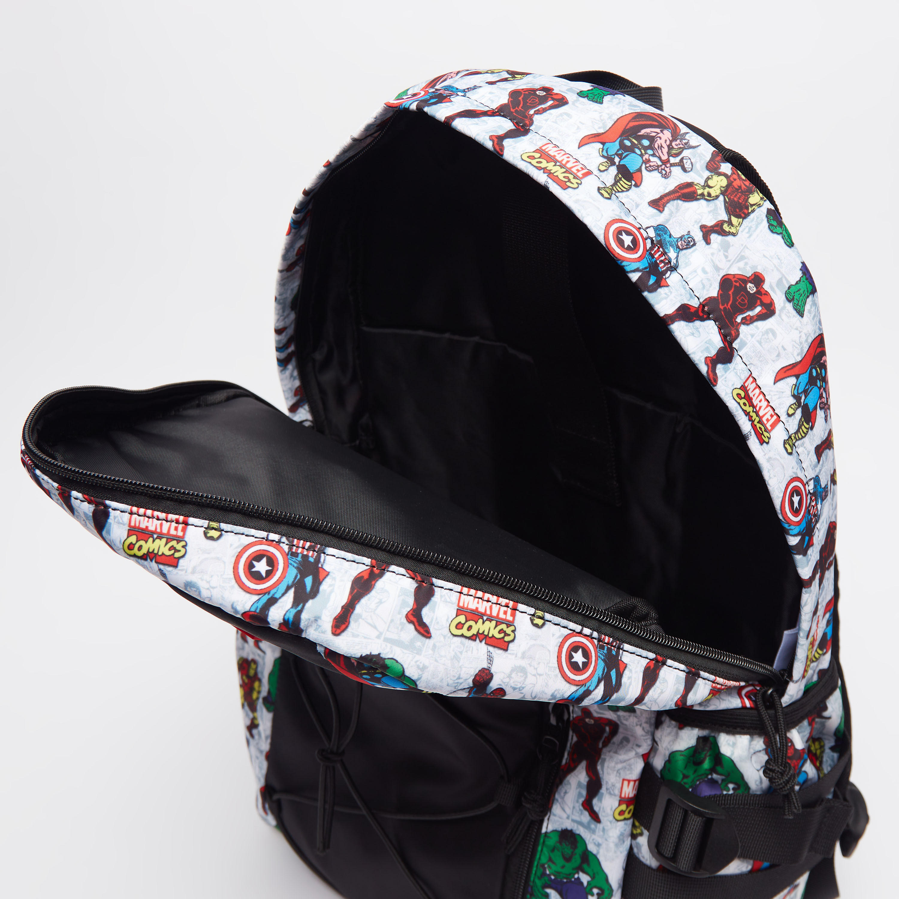 Marvel Print Backpack with Adjustable Shoulder Straps-men-bags-image-5