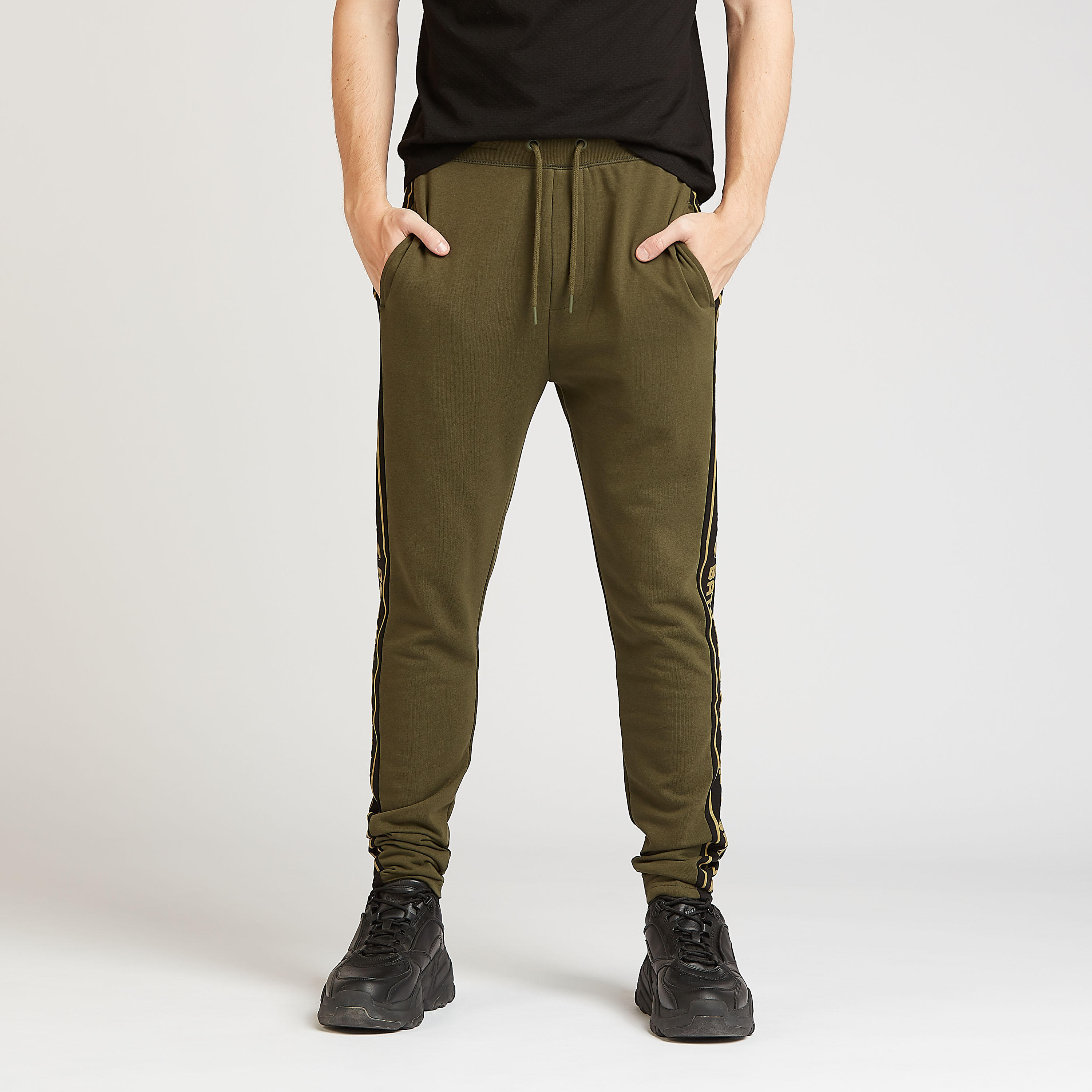 Batman Print Jog Pants with Tape Detail and Drawstring Closure-men-clothing-bottoms-joggers-image-1