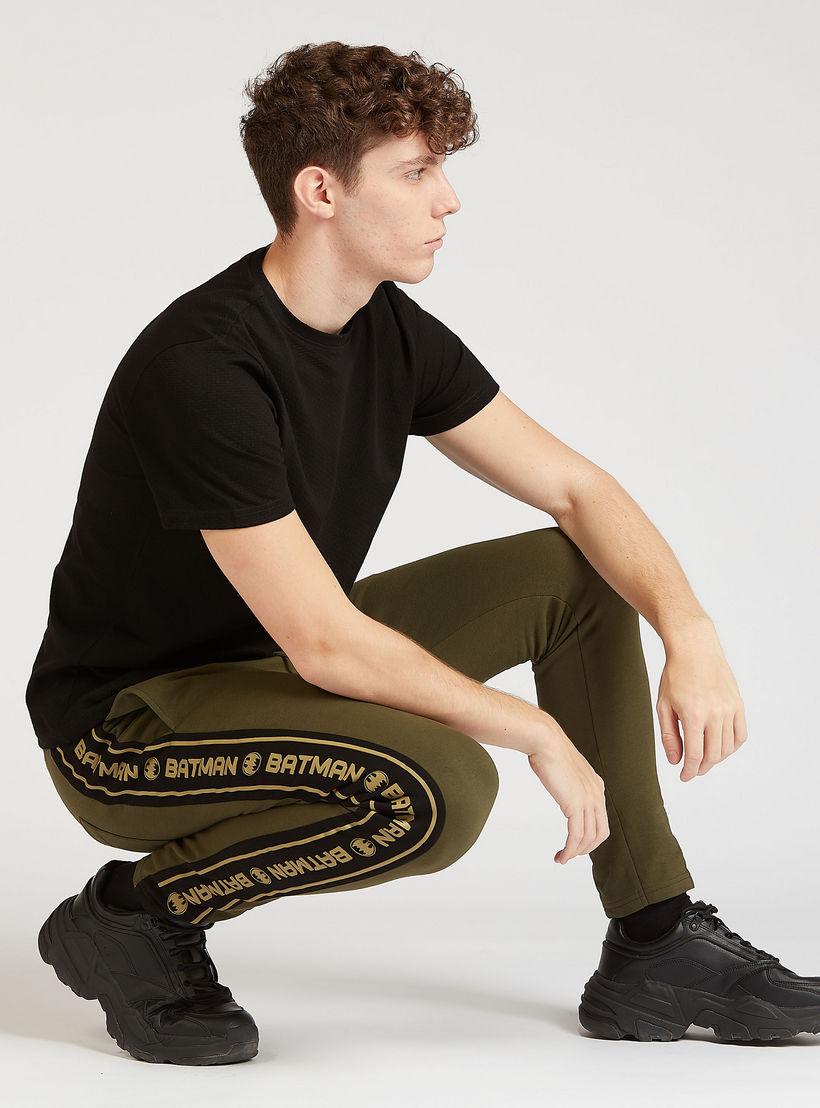Batman Print Jog Pants with Tape Detail and Drawstring Closure-men-clothing-bottoms-joggers-image-3
