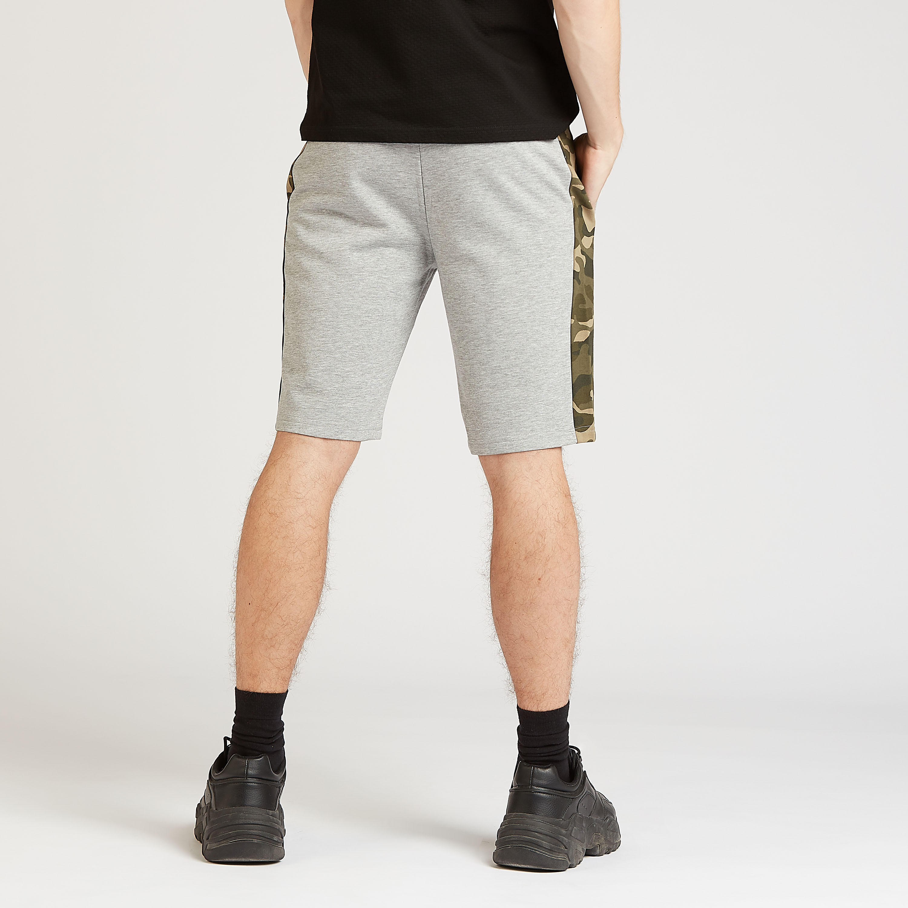 Sustainable Batman Textured Shorts with Pocket Detail and Drawstring-men-clothing-bottoms-shorts-image-4