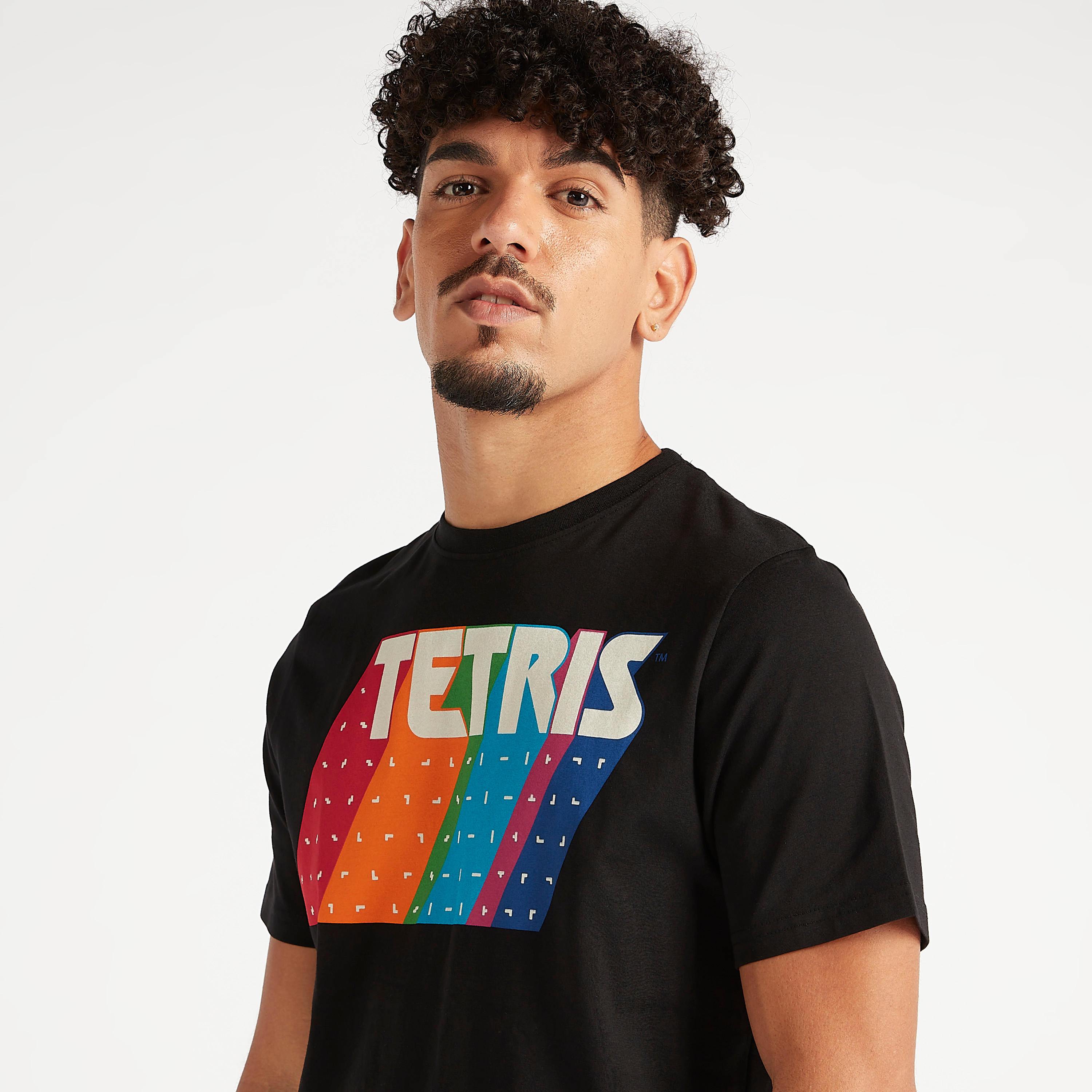 Printed Crew Neck T-shirt with Short Sleeves-men-clothing-tshirtsandpolos-tshirts-image-1