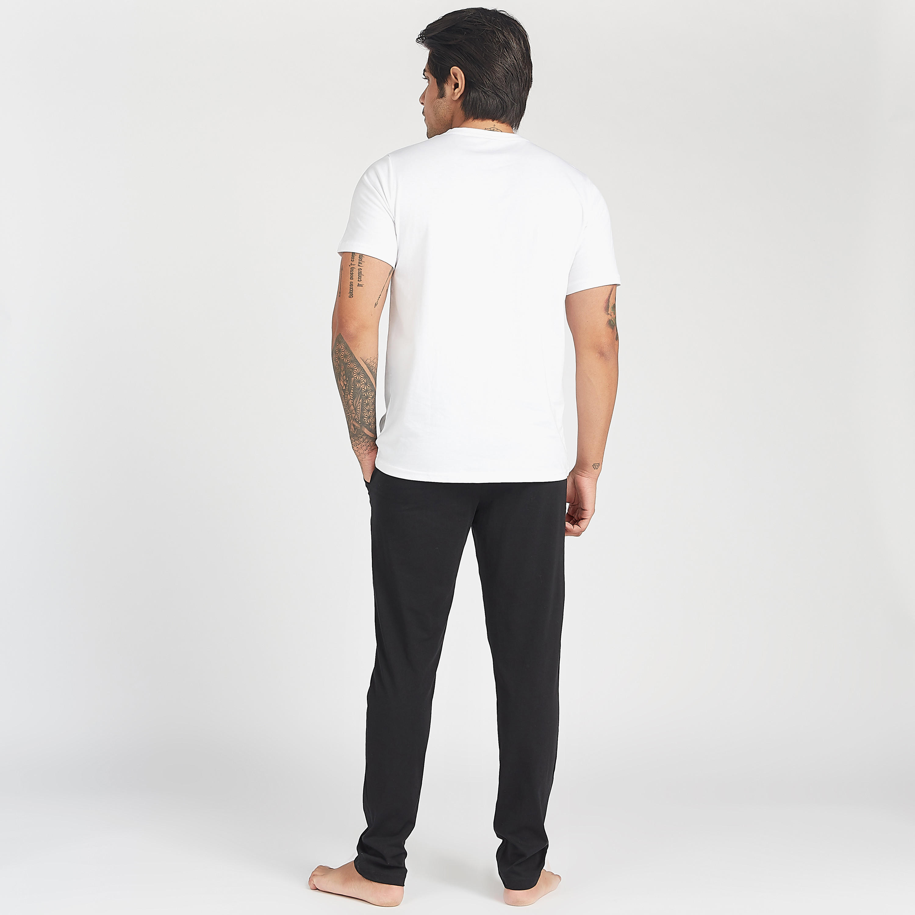 Avengers Print Crew Neck T-shirt and Full Length Pyjama Set-men-clothing-nightwear-sets-image-3