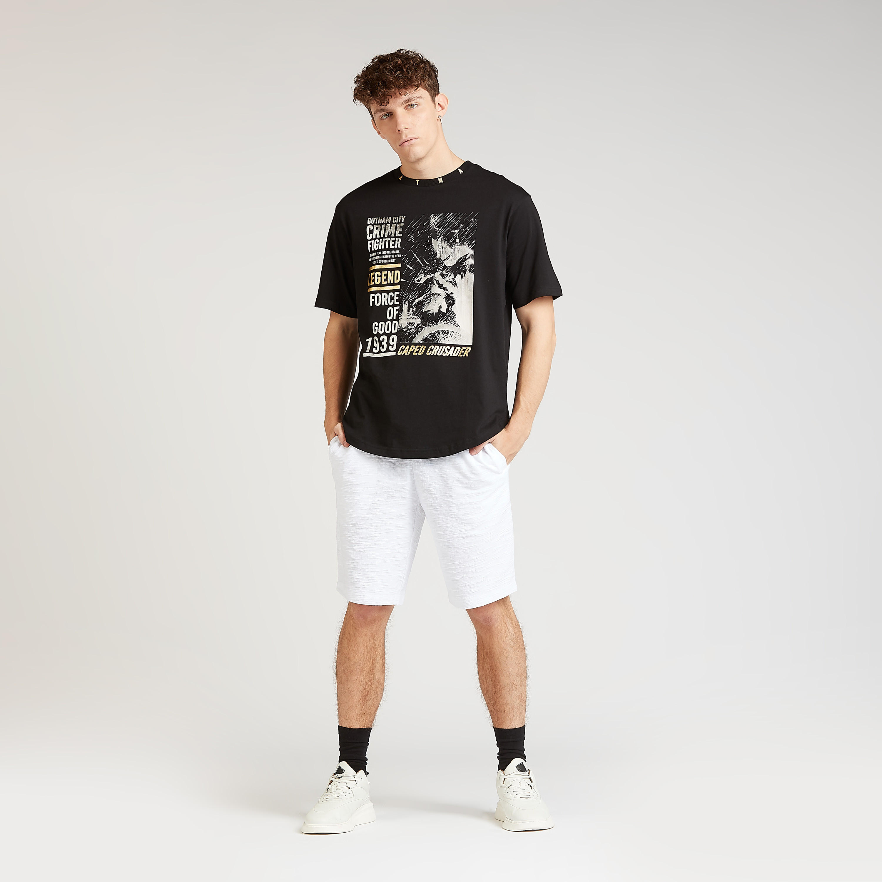Sustainable Slim Fit Batman Print T-shirt with Crew Neck-men-clothing-tshirtsandpolos-tshirts-image-2