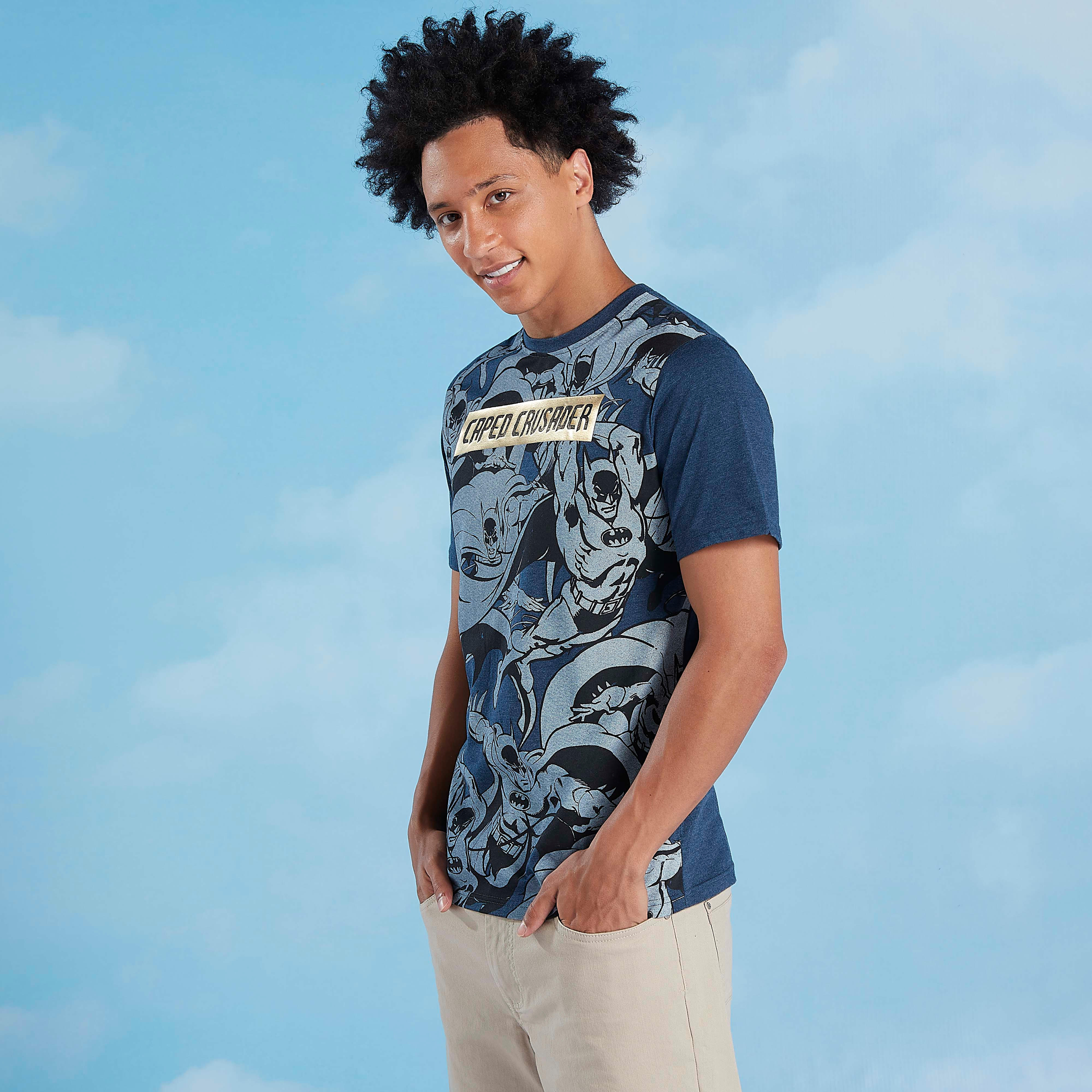 Printed Crew Neck T-shirt with Short Sleeves-men-clothing-tshirtsandpolos-tshirts-image-2