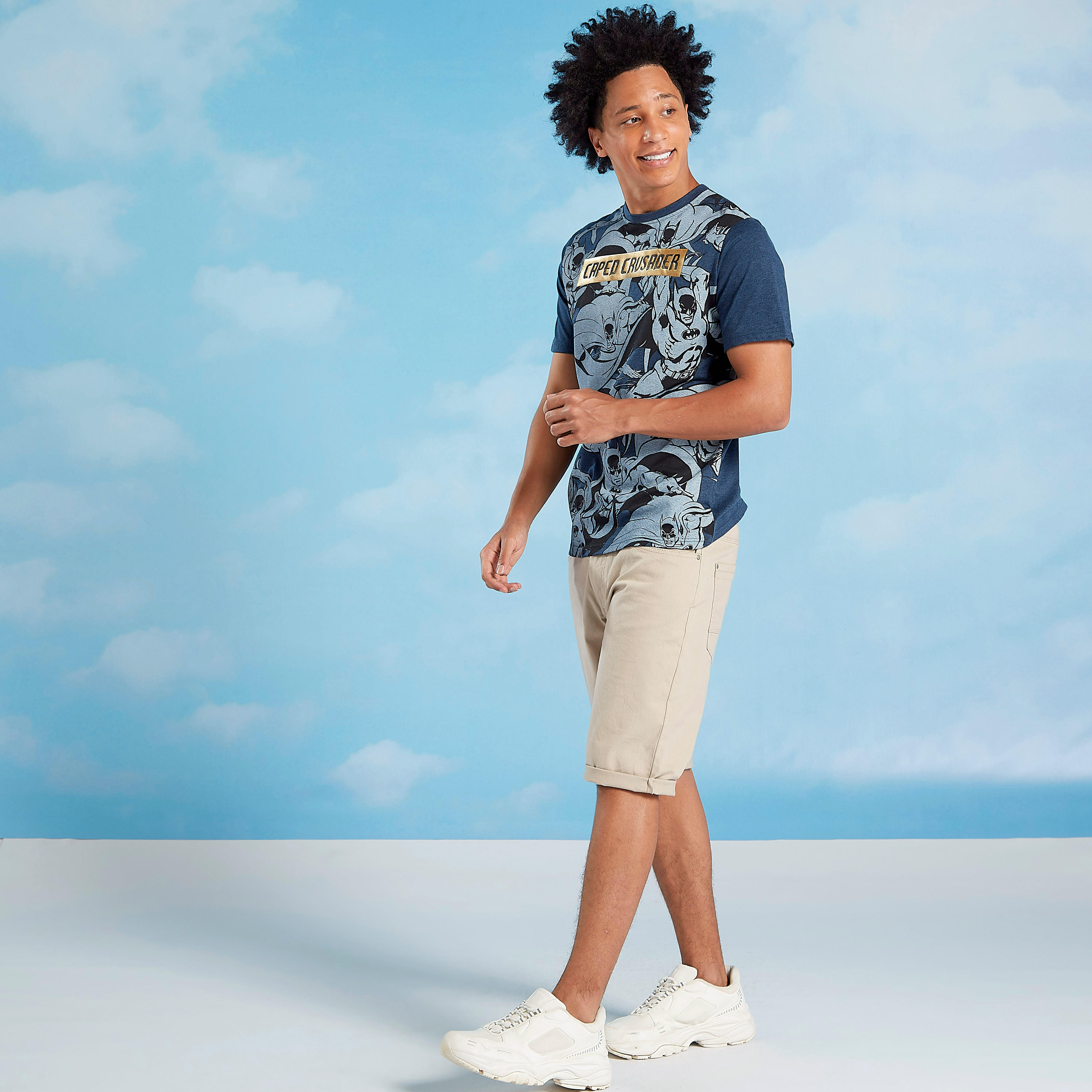 Printed Crew Neck T-shirt with Short Sleeves-men-clothing-tshirtsandpolos-tshirts-image-3