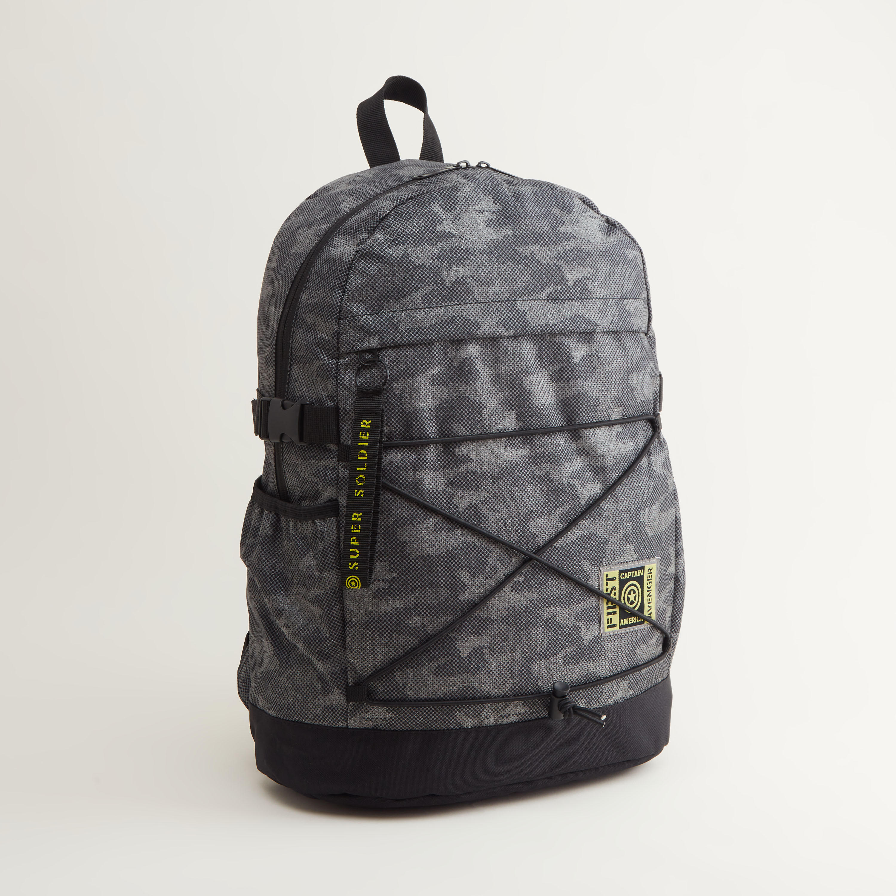 Captain America Print Backpack with Adjustable Straps-men-bags-image-2