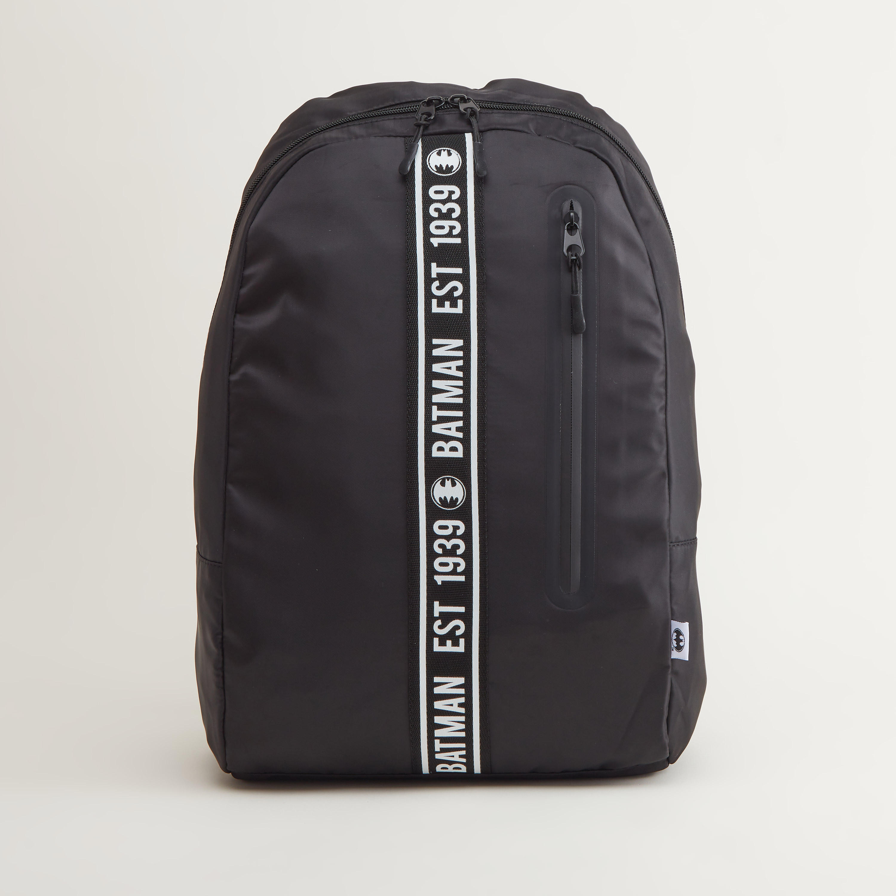 Batman Print Backpack with Adjustable Straps-men-bags-image-1