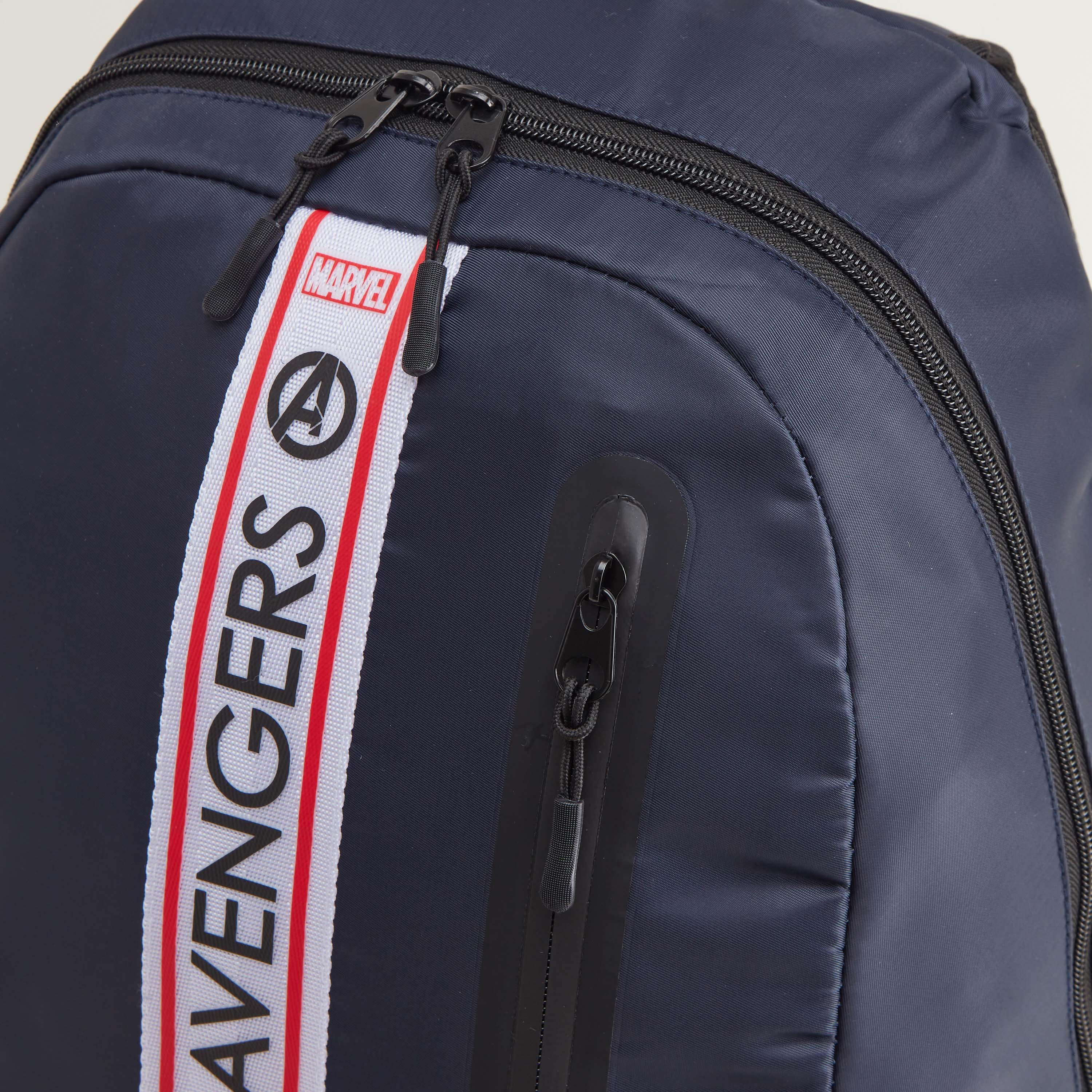 Avengers Print Backpack with Adjustable Straps-men-bags-image-3
