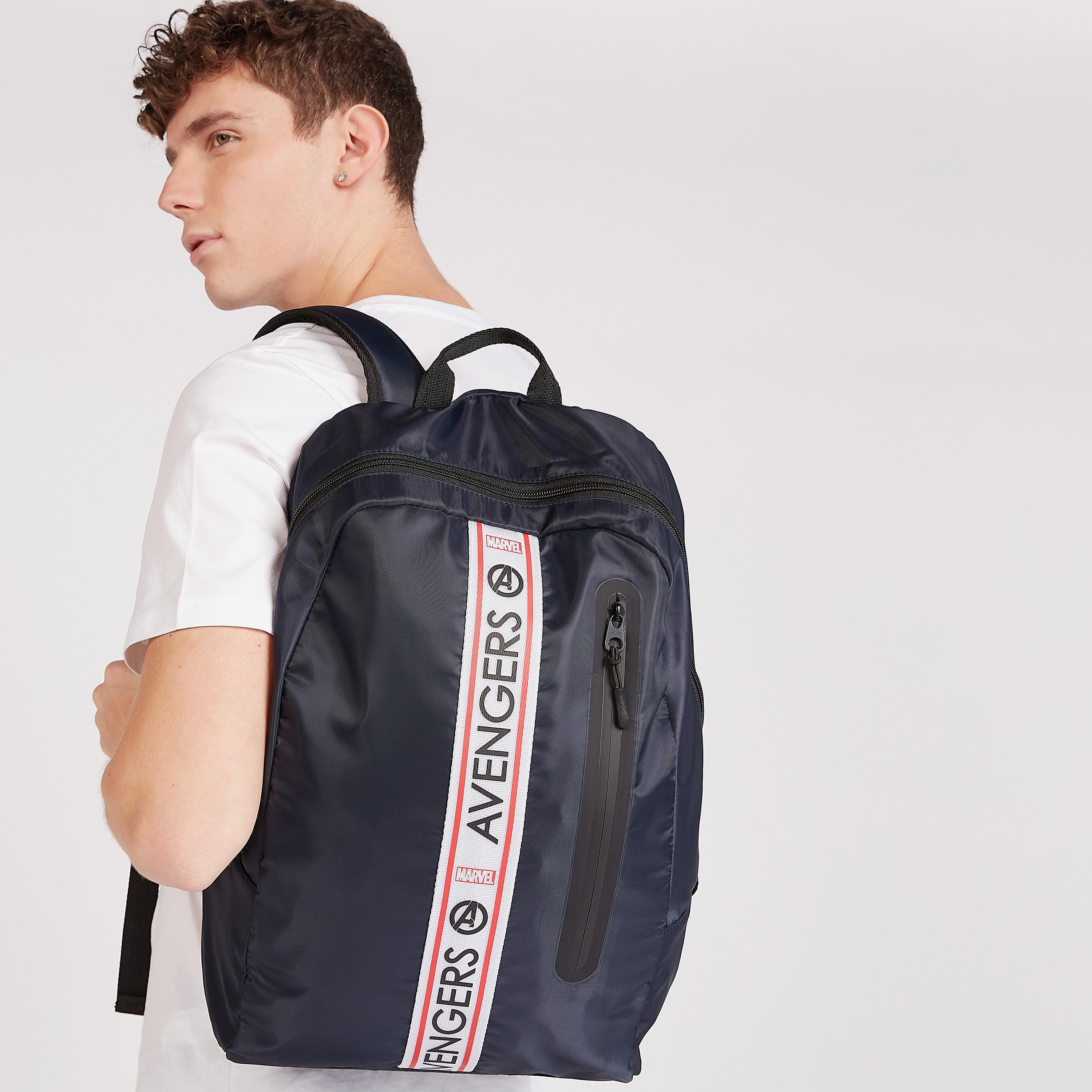 Avengers Print Backpack with Adjustable Straps-men-bags-image-6