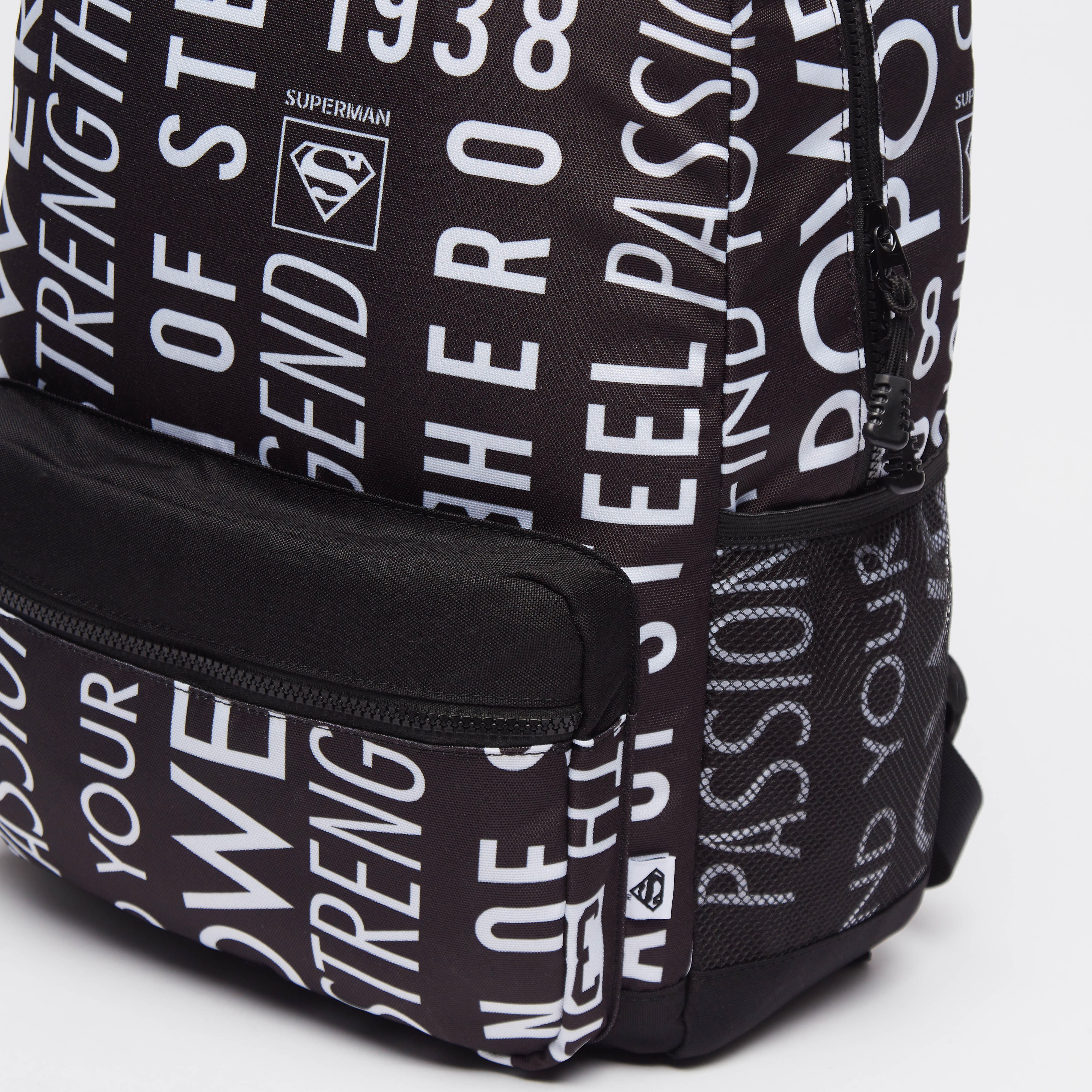 Printed Backpack with Adjustable Shoulder Straps and Zip Closure-men-bags-image-3