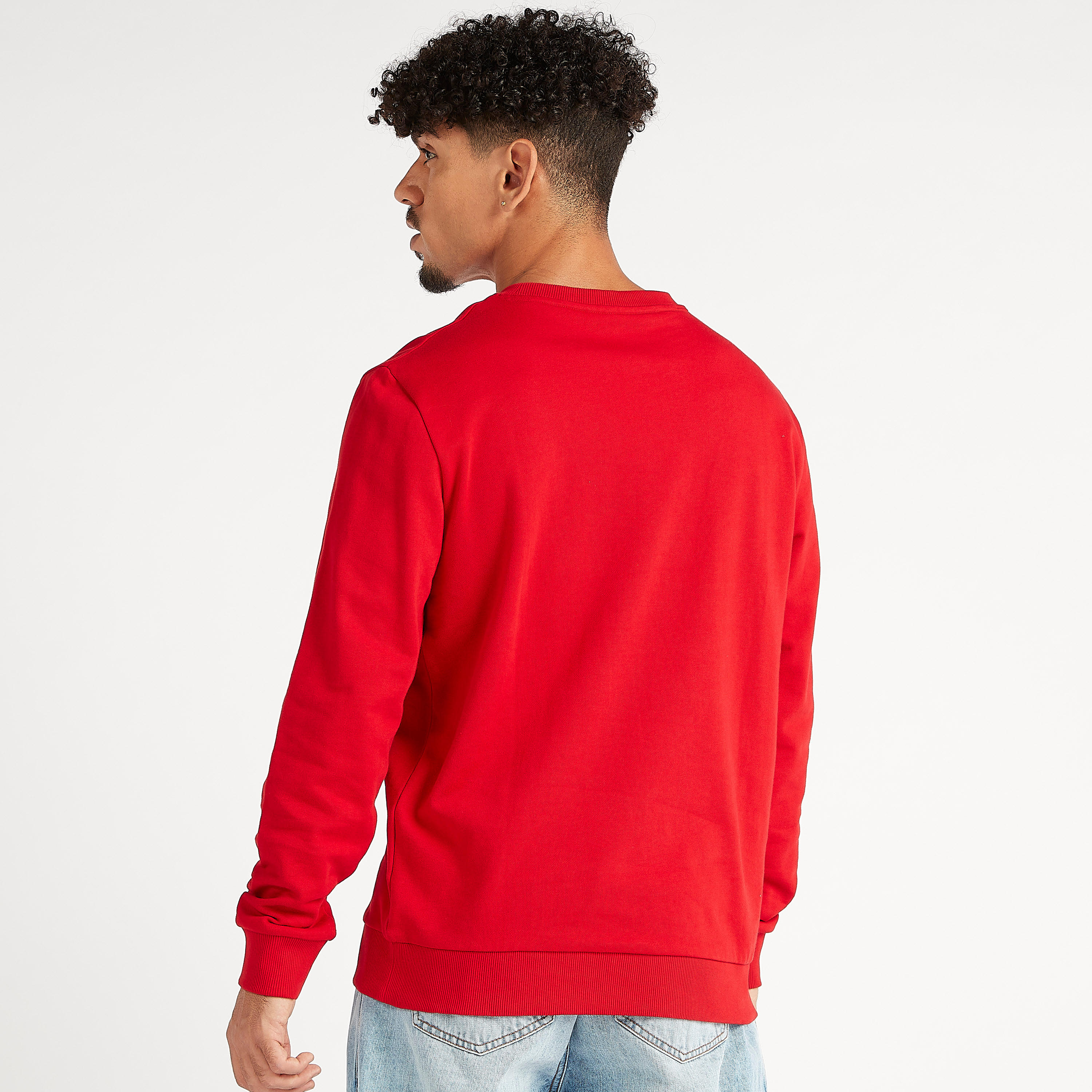سويت شيرت مستدام بياقة ضيقة وأكمام طويلة وطبعات سوبر مان-men-winterwear-hoodiesandsweatshirts-image-3