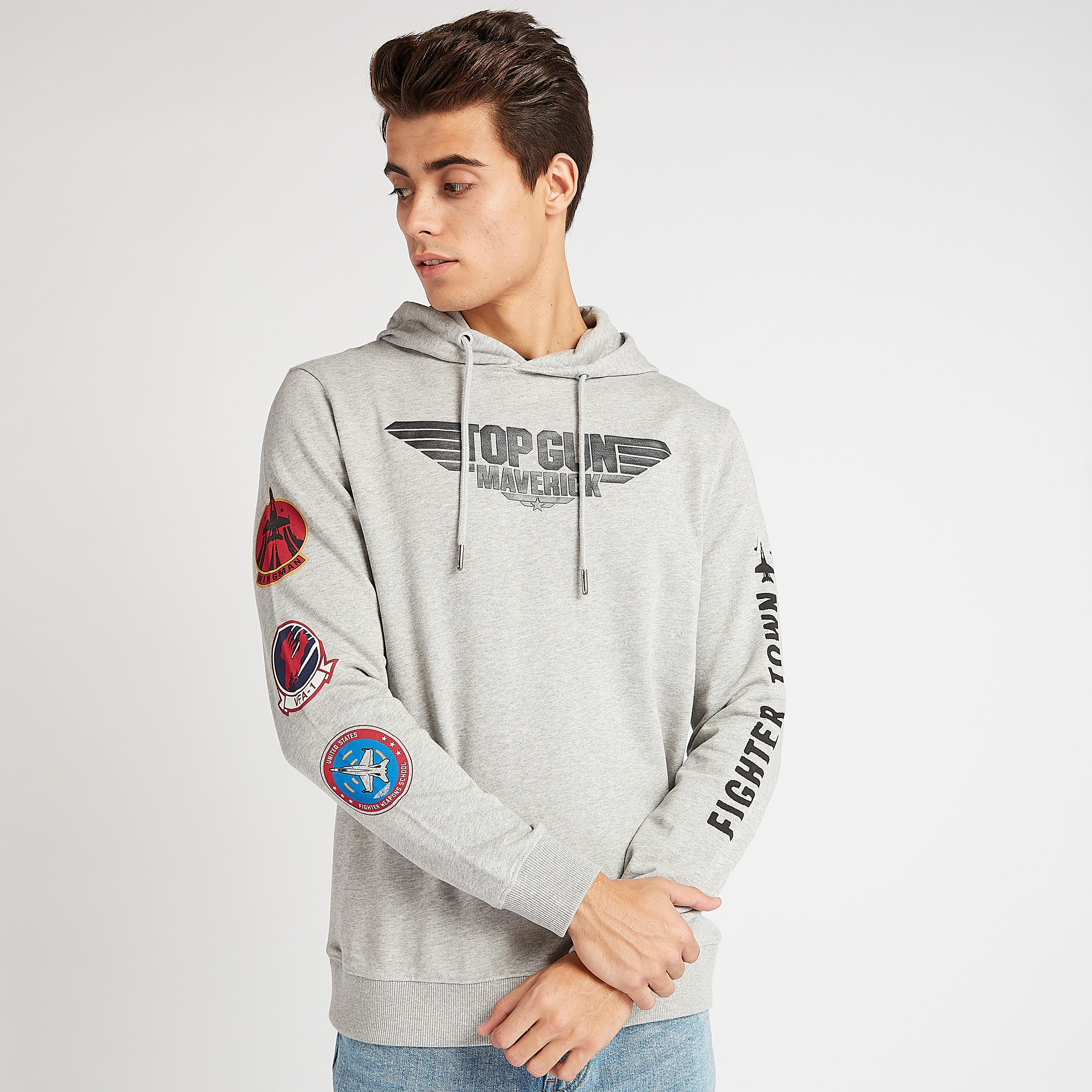هودي مستدام بأكمام طويلة وطبعات توب جان مافيريك-men-winterwear-hoodiesandsweatshirts-image-1