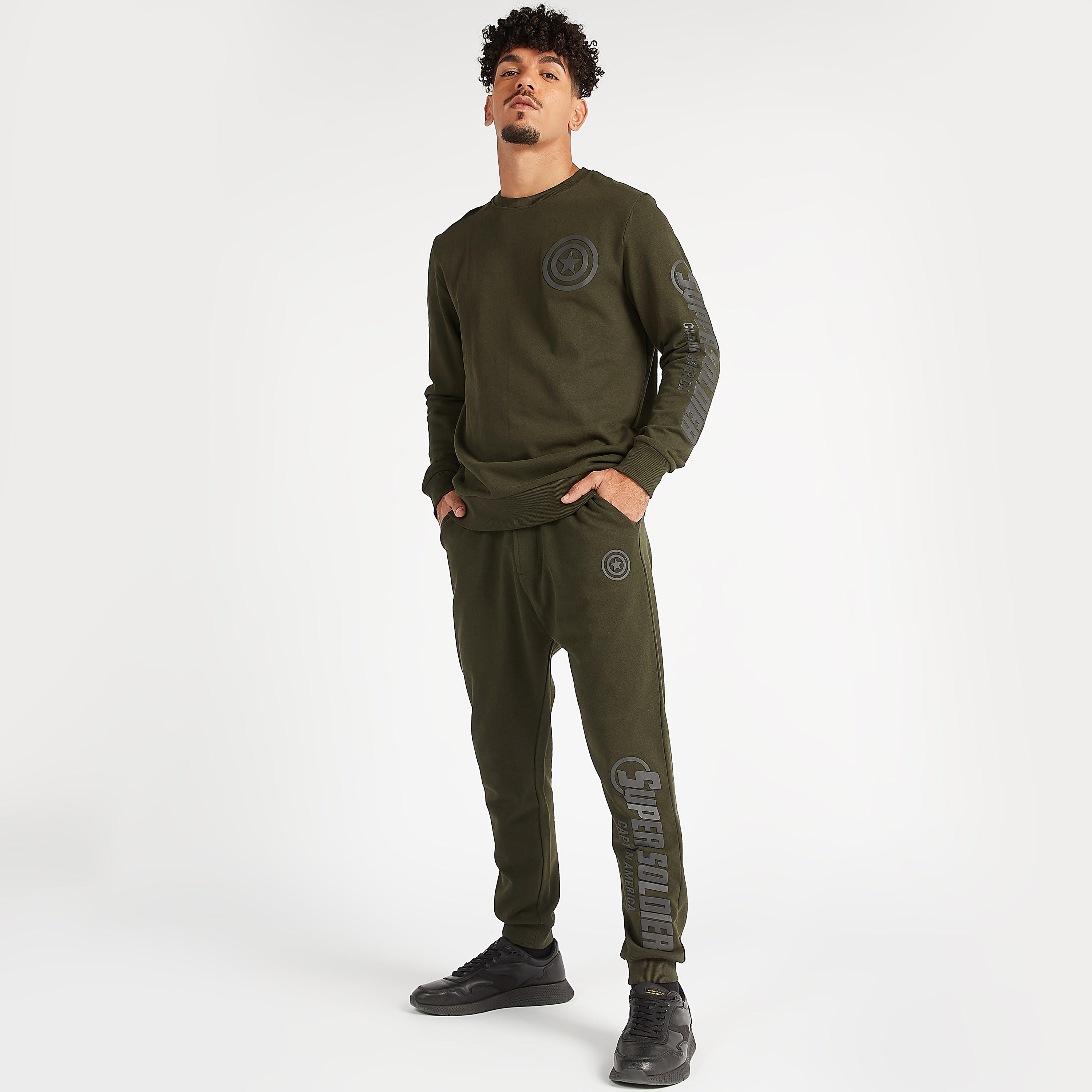 Sustainable Printed Long Sleeves Sweatshirt with Crew Neck-men-winterwear-hoodiesandsweatshirts-image-2