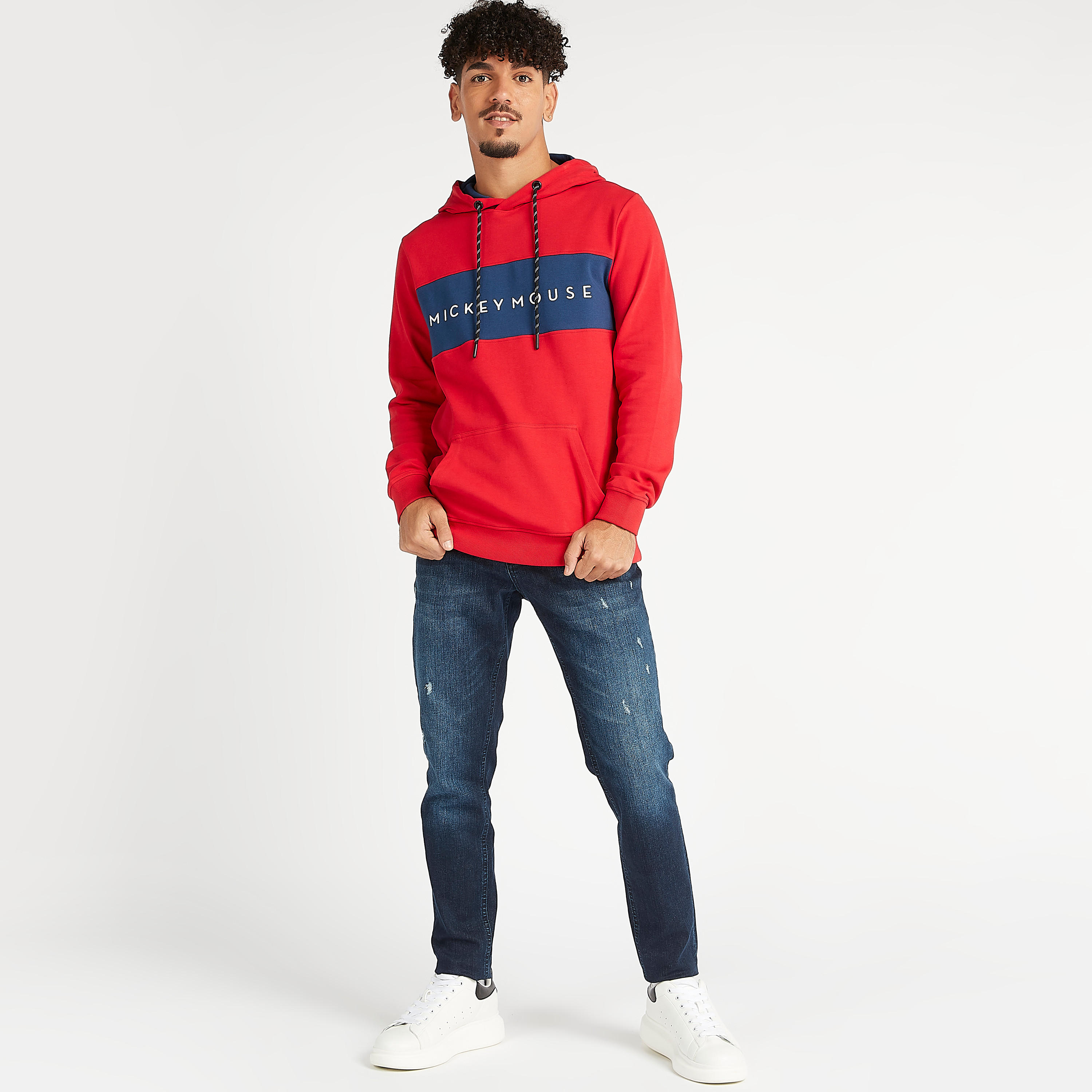 هودي مستدام بأكمام طويلة وجيوب وطبعات ميكي ماوس-men-winterwear-hoodiesandsweatshirts-image-1