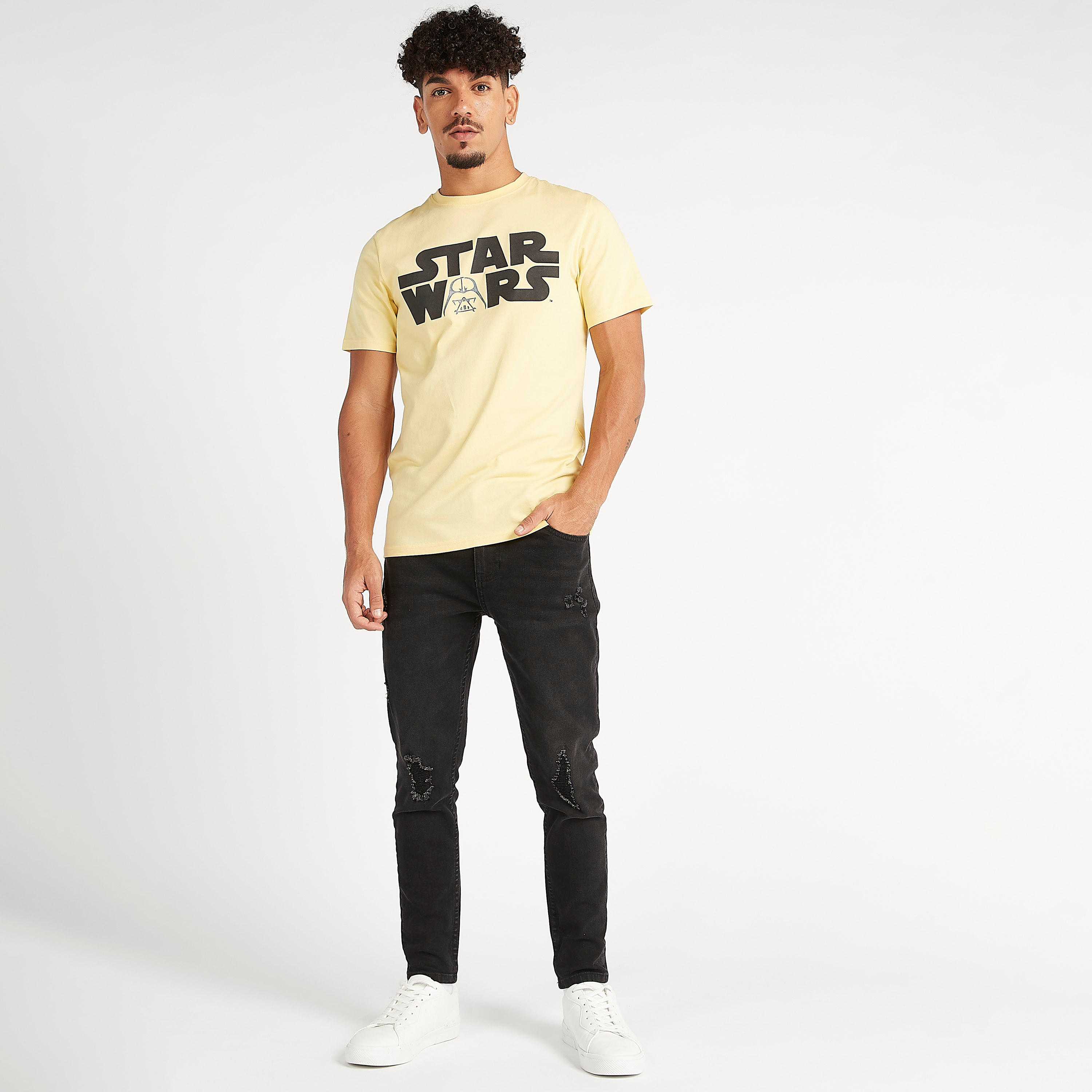 تيشيرت مستدام بياقة ضيّقة وأكمام قصيرة وطبعات ستار وورز-men-clothing-tshirtsandpolos-tshirts-image-4