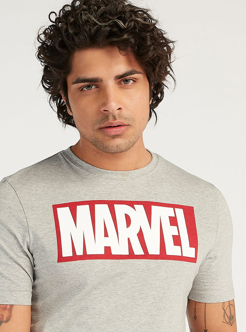 تيشيرت مستدام بياقة ضيّقة وأكمام قصيرة وطبعات مارفل-men-clothing-tshirtsandpolos-tshirts-image-3