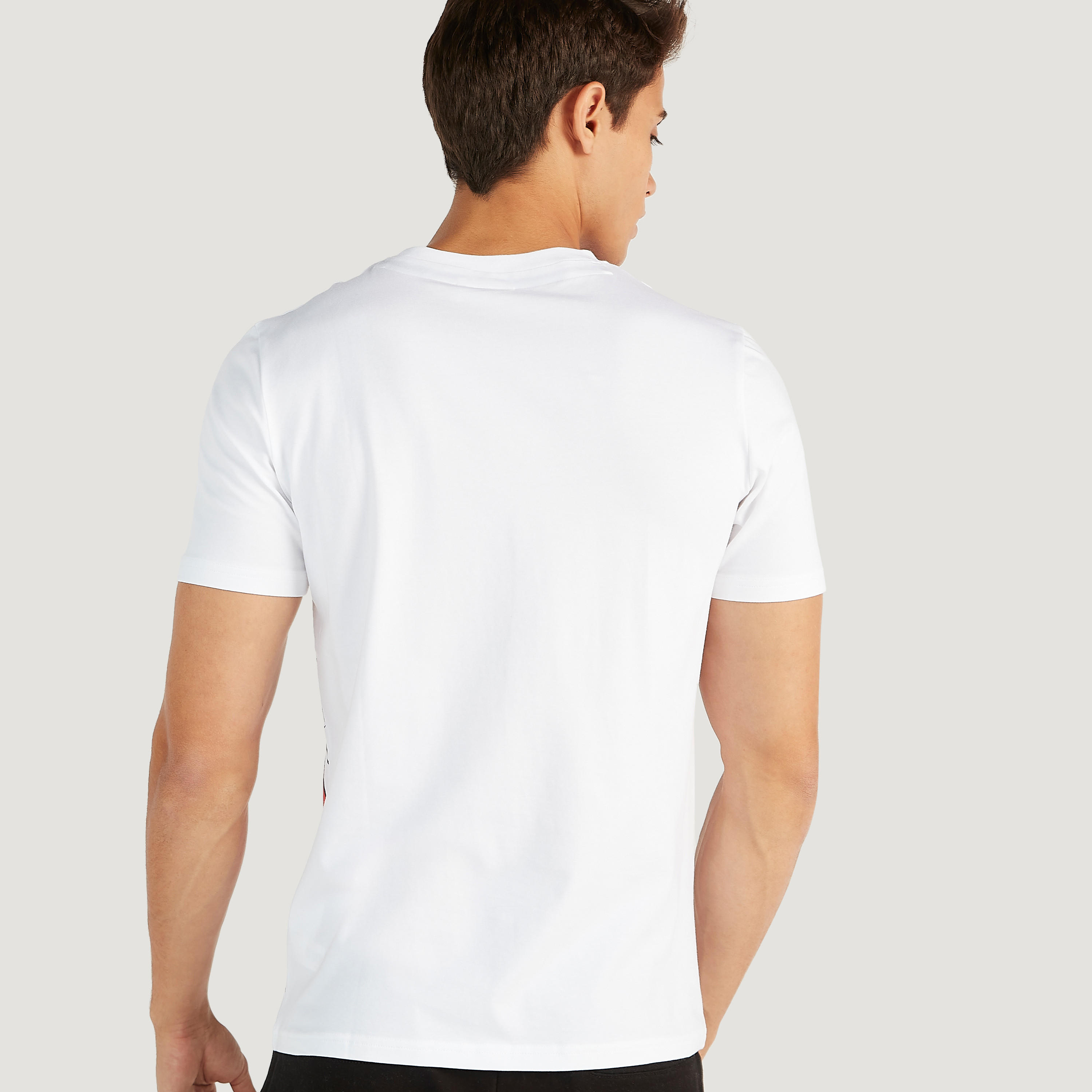 Sustainable Mickey Mouse Print Crew Neck T-shirt with Short Sleeves-men-clothing-tshirtsandpolos-tshirts-image-4
