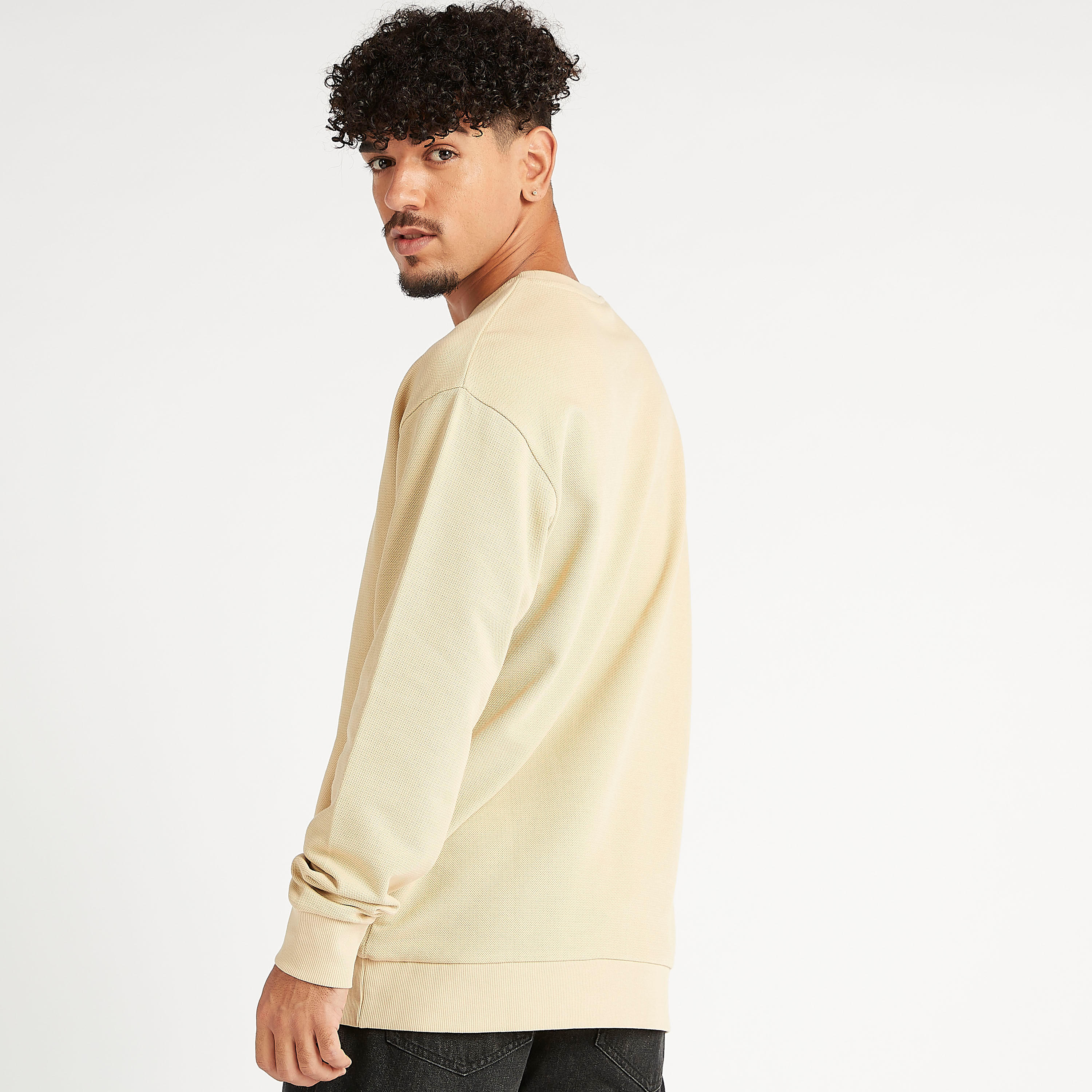 Sustainable Mickey Mouse Print Crew Neck Sweatshirt with Long Sleeves-men-winterwear-hoodiesandsweatshirts-image-4