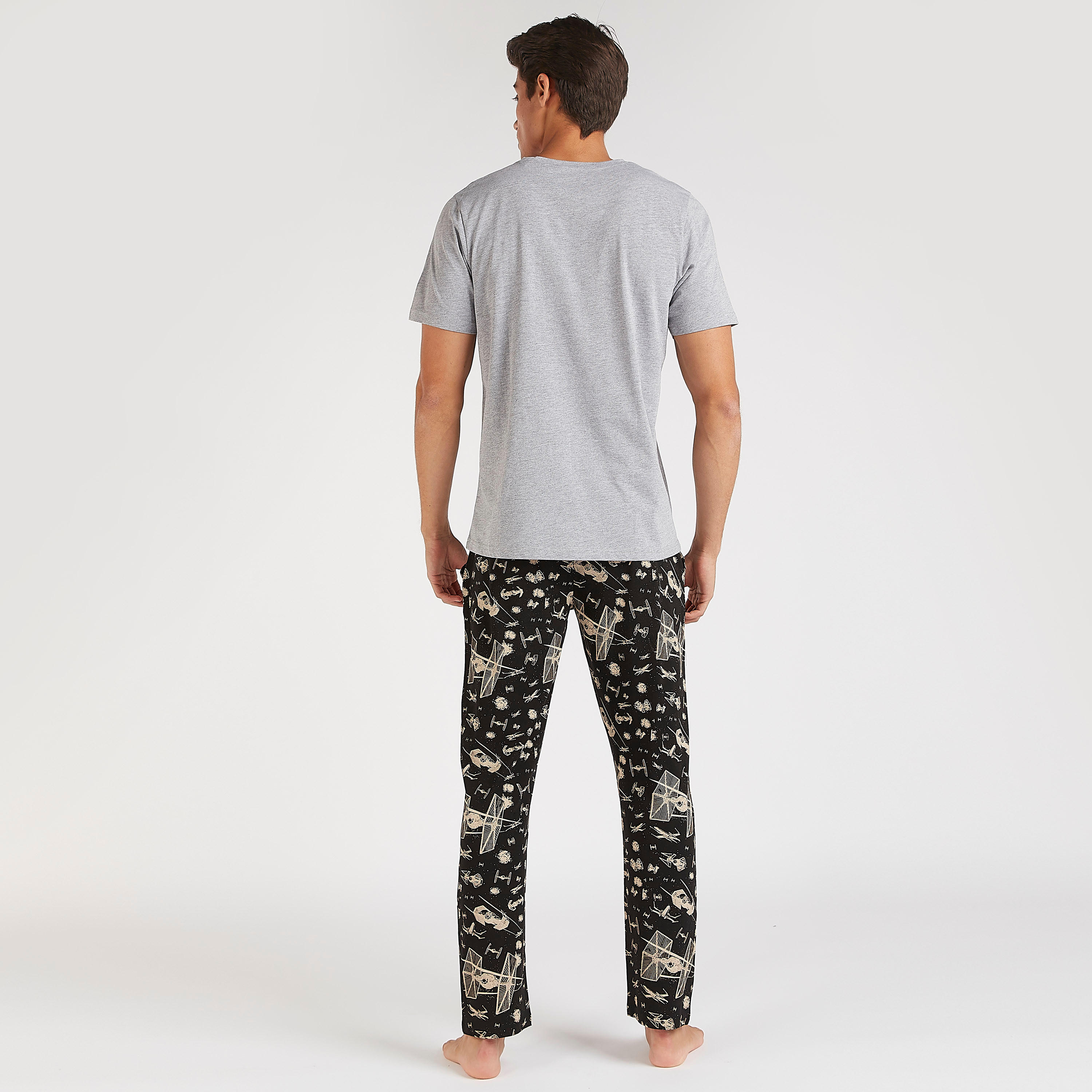 Star Wars Print T-shirt and Full Length Pyjama Set-men-clothing-nightwear-sets-image-3