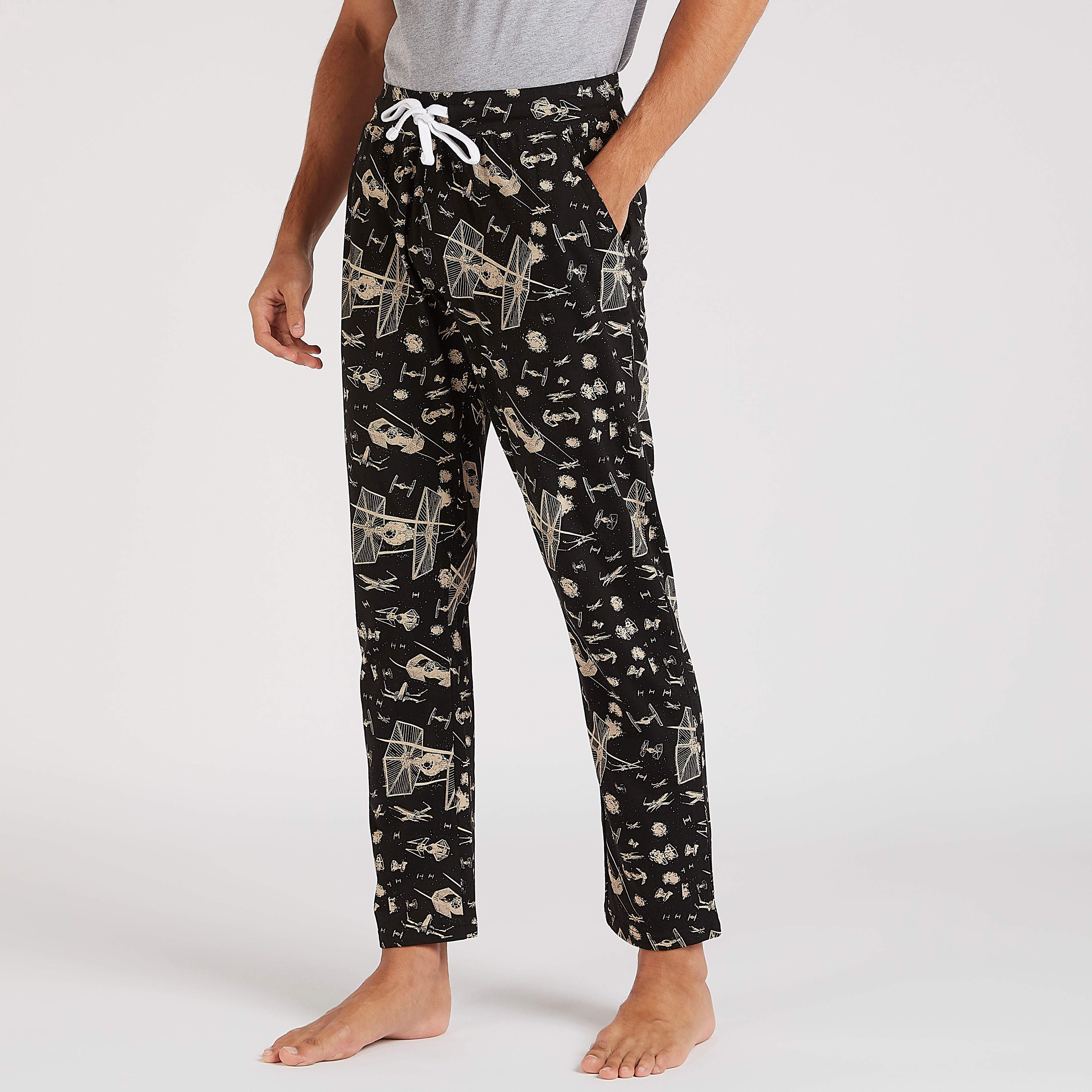 Star Wars Print T-shirt and Full Length Pyjama Set-men-clothing-nightwear-sets-image-4