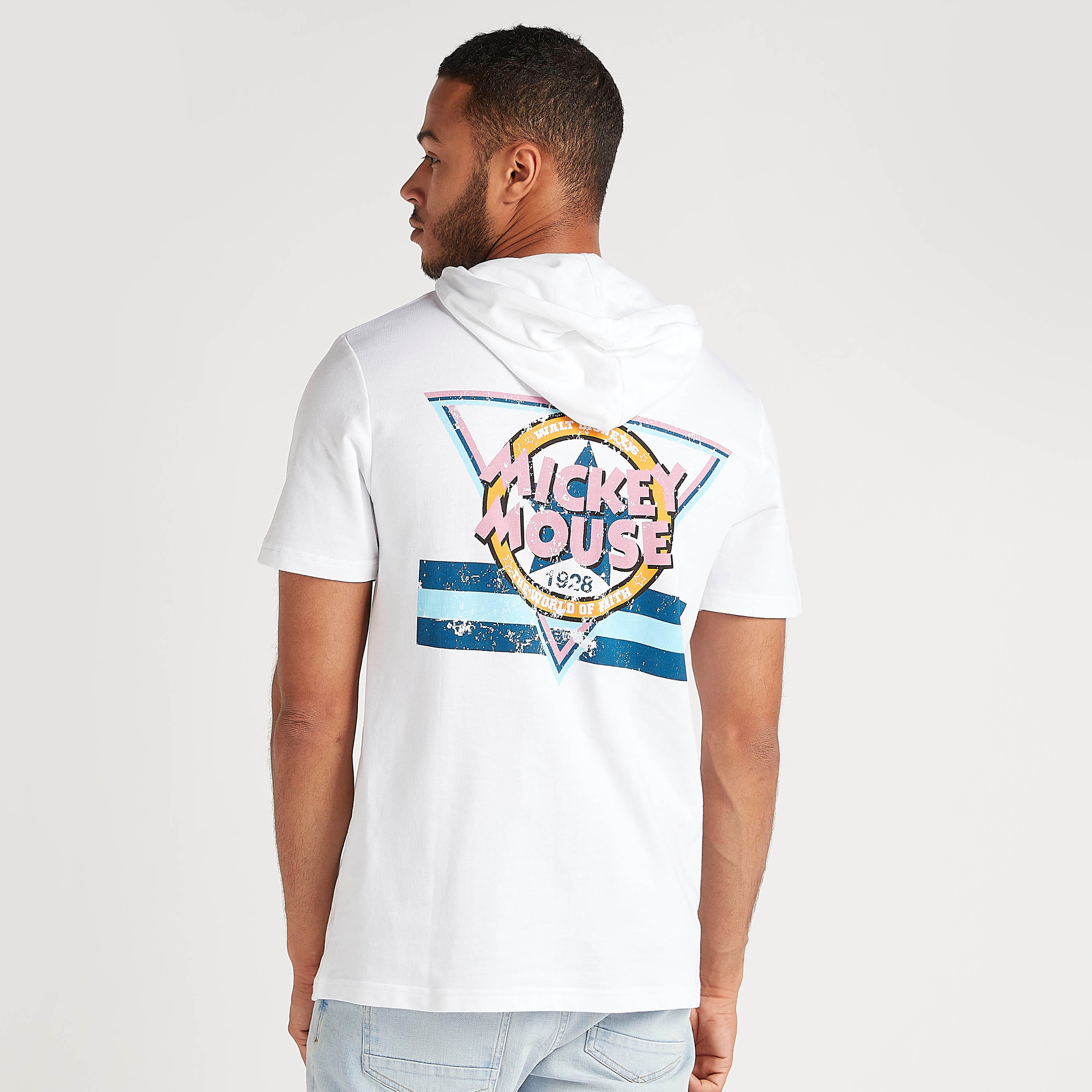 Mickey Mouse Print T-shirt with Short Sleeves-men-clothing-tshirtsandpolos-tshirts-image-4
