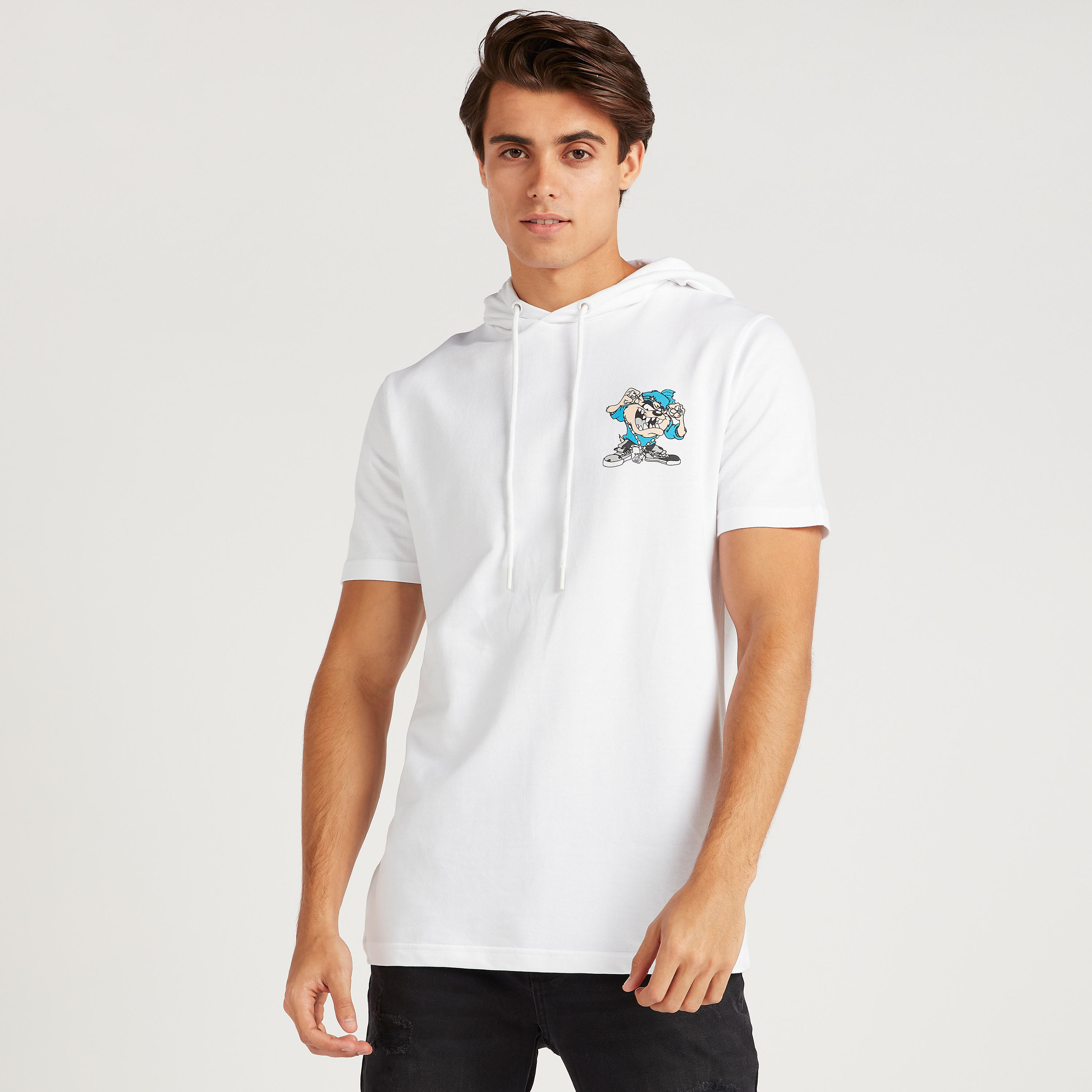 Jammin Print Hooded T-shirt with Short Sleeves-men-clothing-tshirtsandpolos-tshirts-image-1
