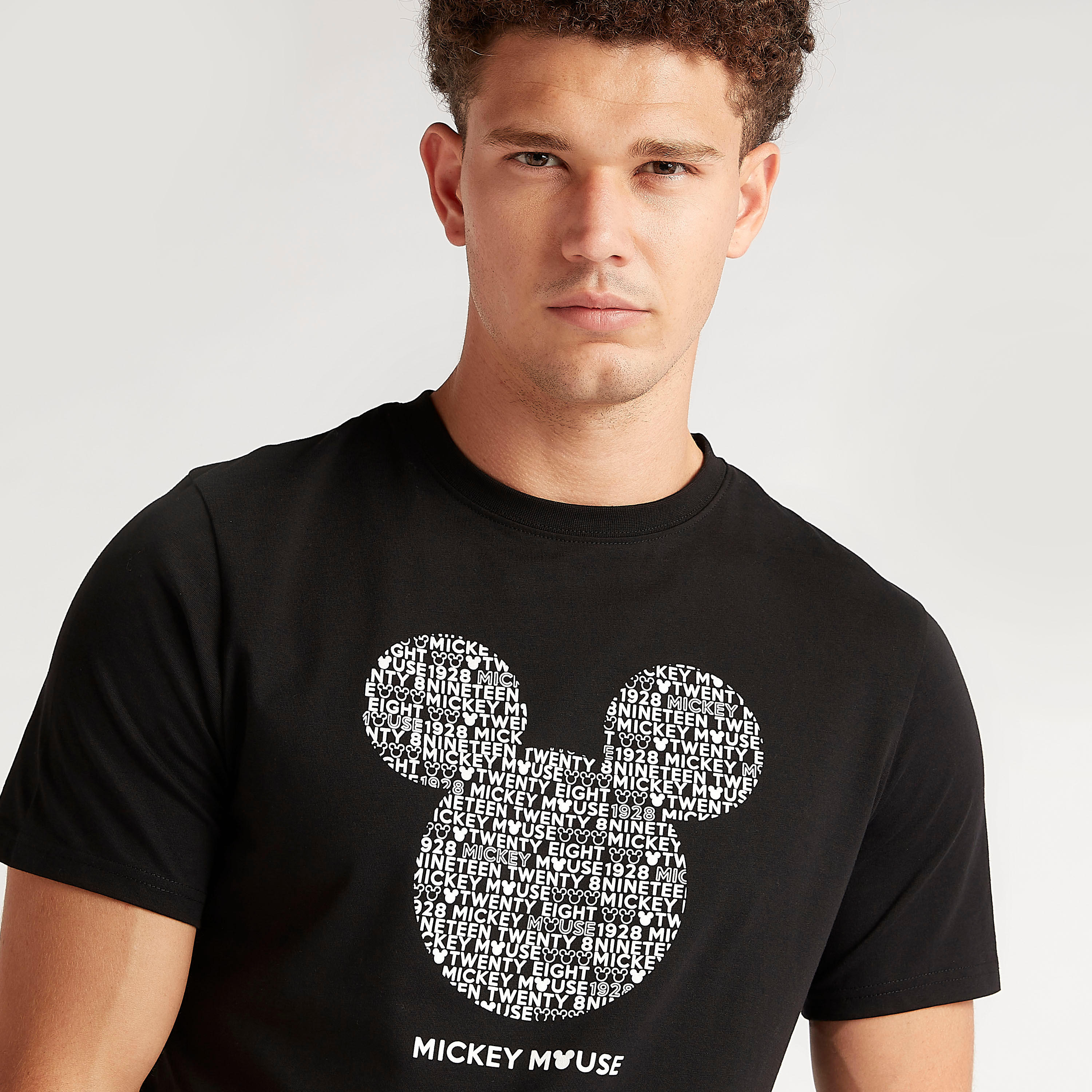 Mickey Mouse Print T-shirt with Crew Neck-men-clothing-tshirtsandpolos-tshirts-image-3