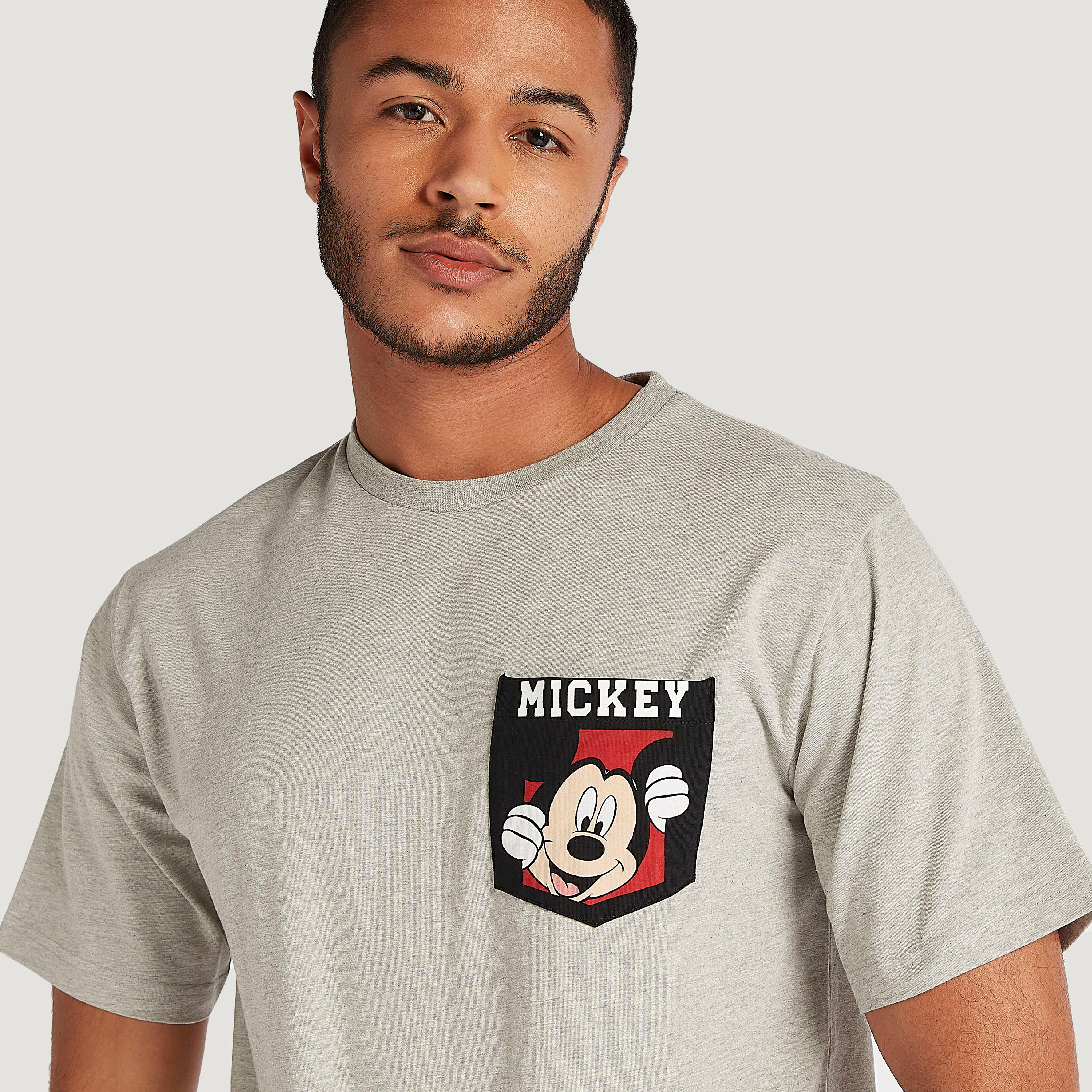 Mickey Mouse Print T-shirt with Short Sleeves-men-clothing-tshirtsandpolos-tshirts-image-3