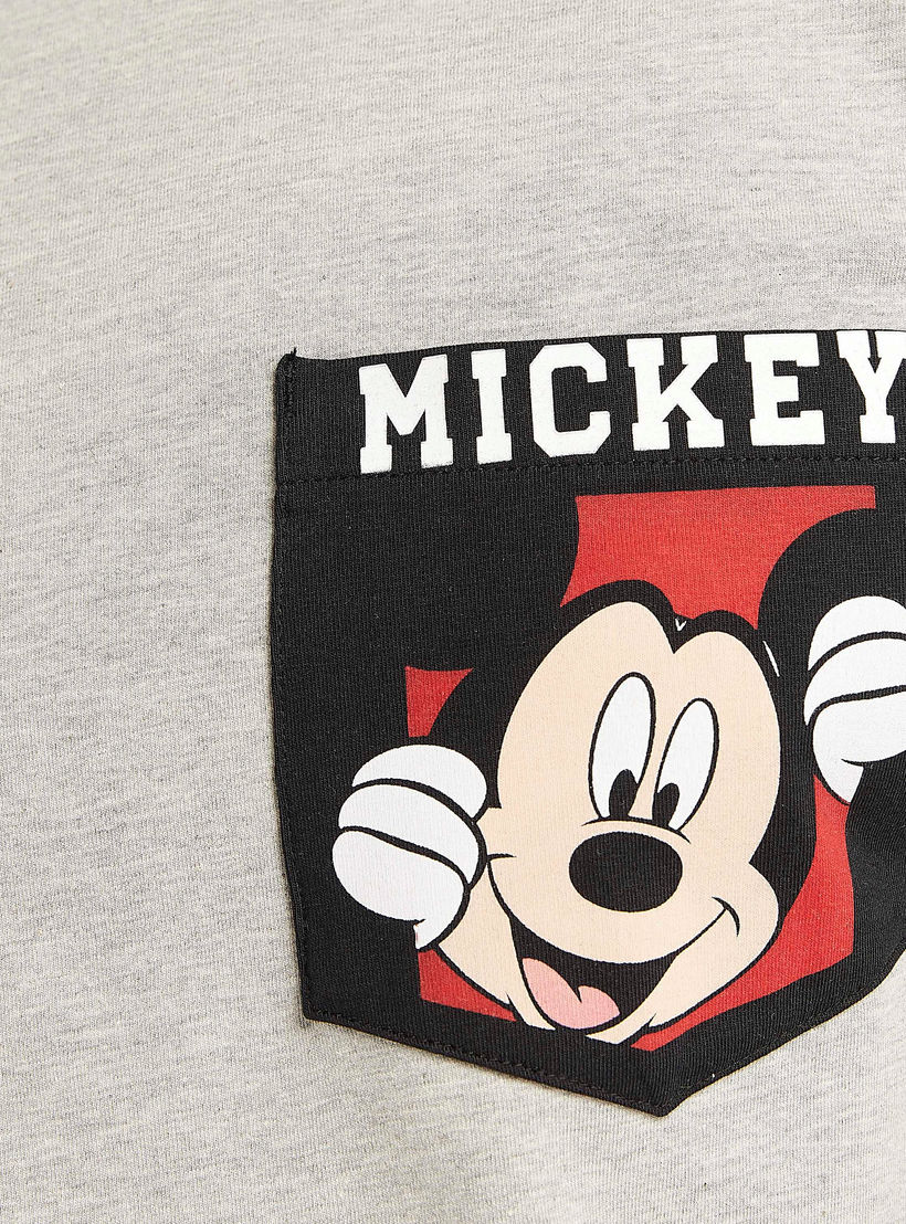 Mickey Mouse Print T-shirt with Short Sleeves-men-clothing-tshirtsandpolos-tshirts-image-5