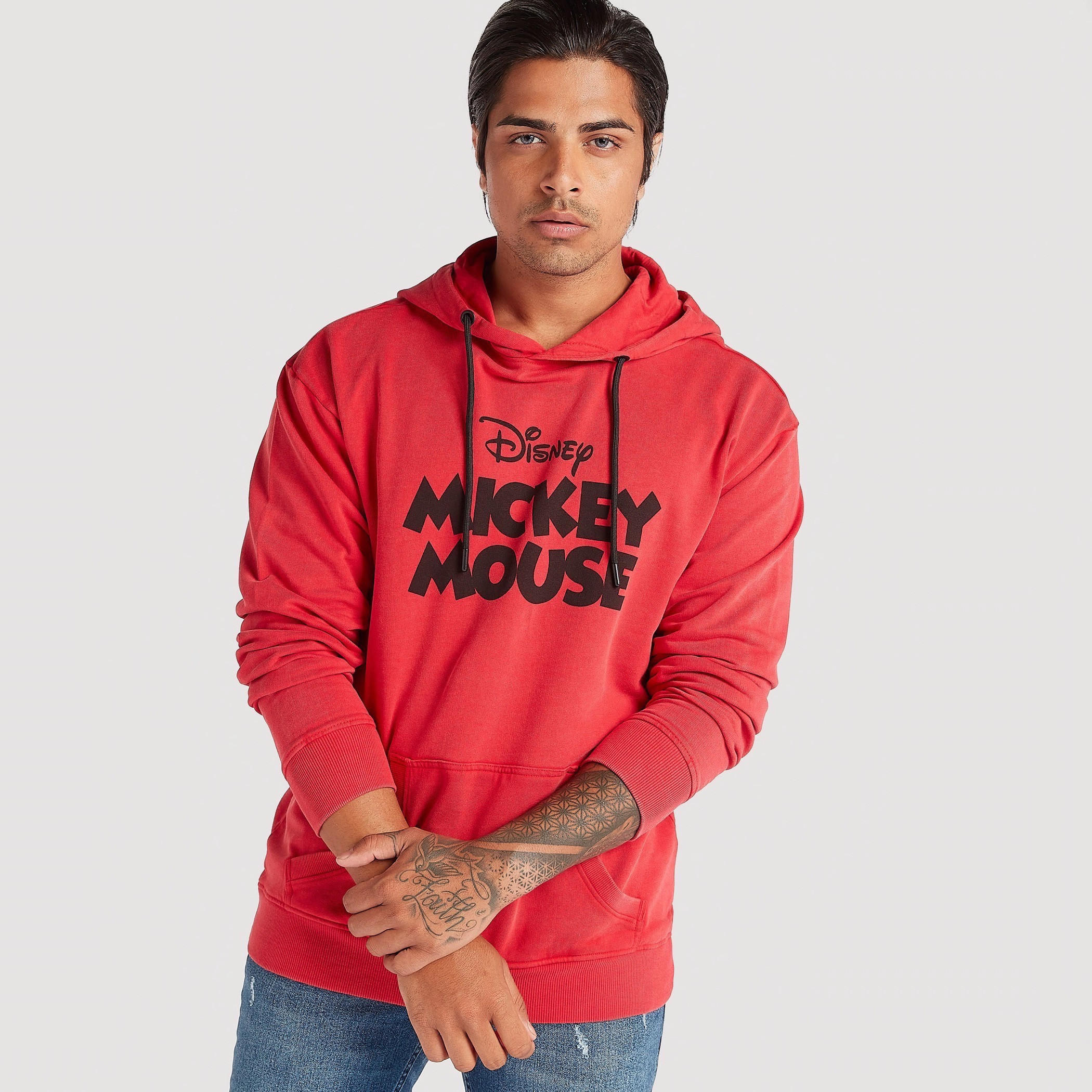 Disney Hooded Sweatshirt with Long Sleeves-men-winterwear-hoodiesandsweatshirts-image-1