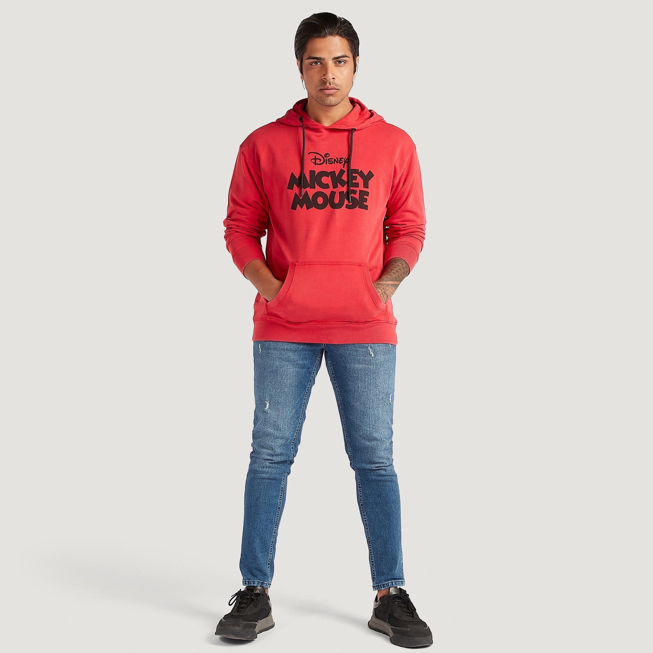 Disney Hooded Sweatshirt with Long Sleeves-men-winterwear-hoodiesandsweatshirts-image-2