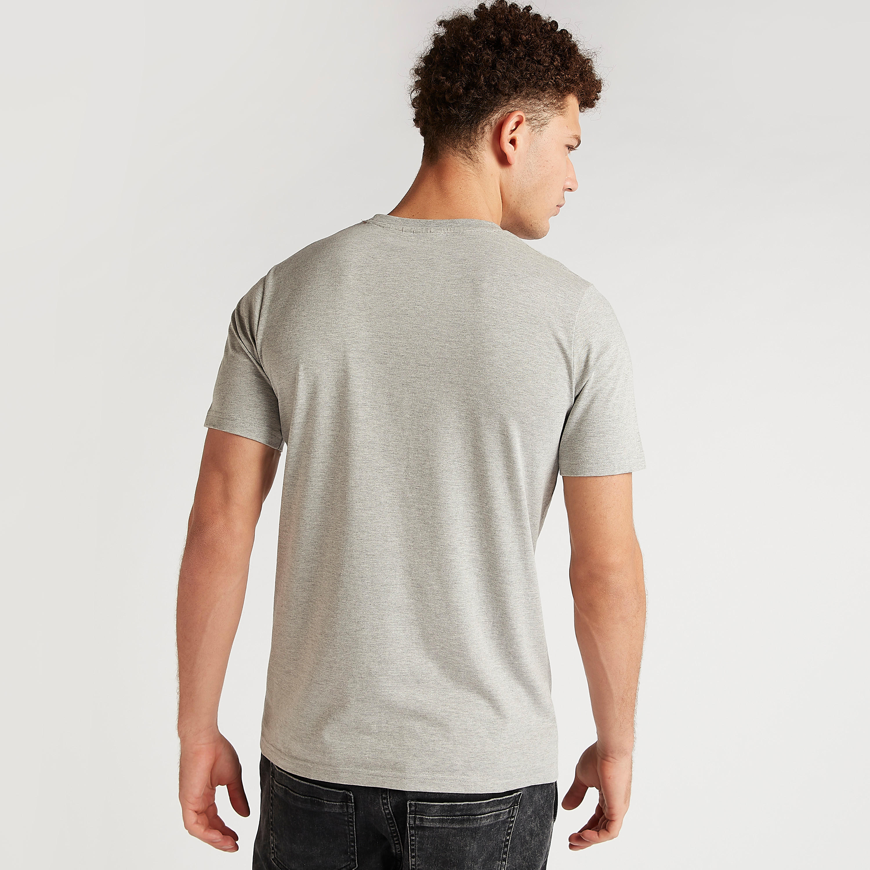 Superman Logo Embossed T-shirt with Short Sleeves-men-clothing-tshirtsandpolos-tshirts-image-4