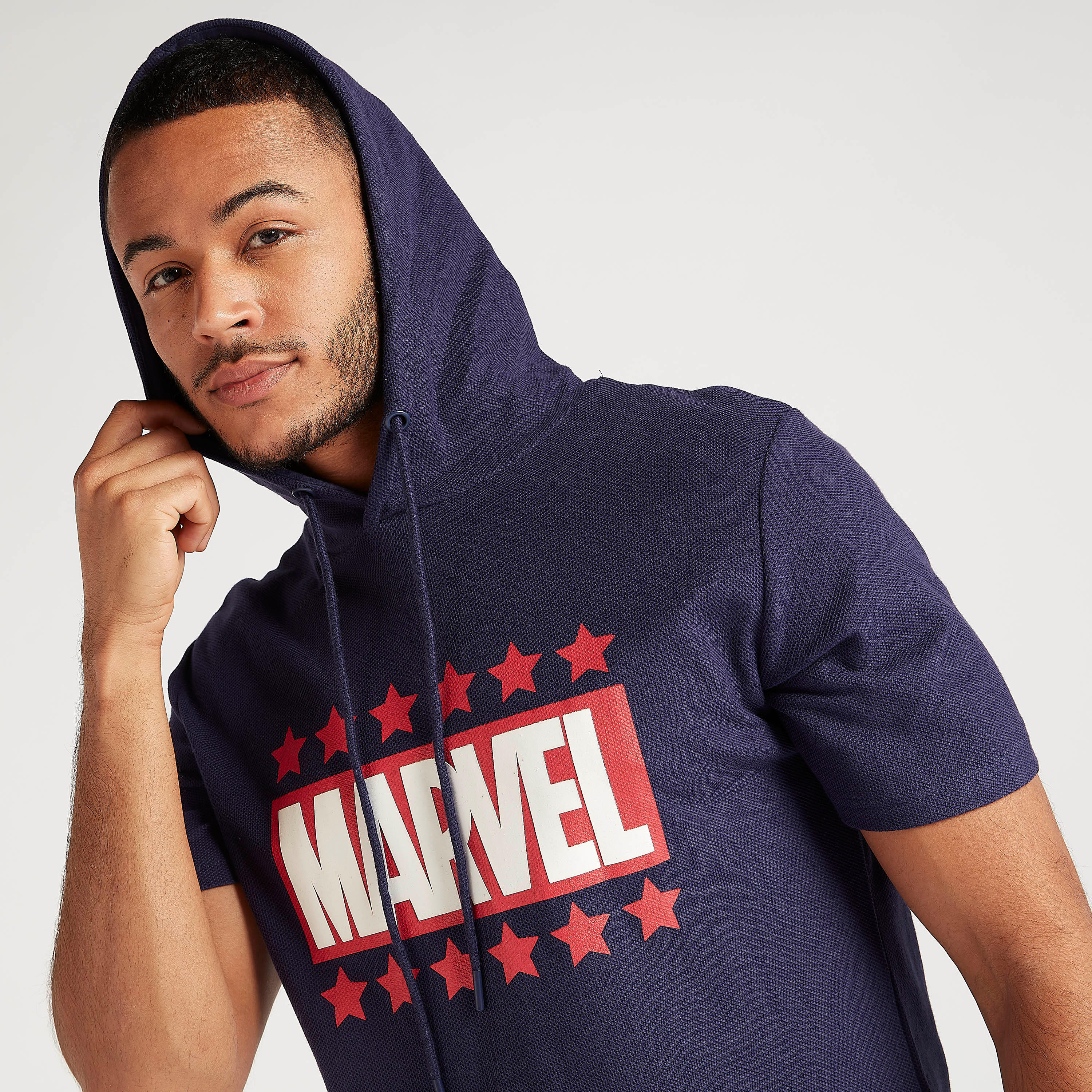 Marvel Print Hooded T-shirt with Short Sleeves-men-clothing-tshirtsandpolos-tshirts-image-6